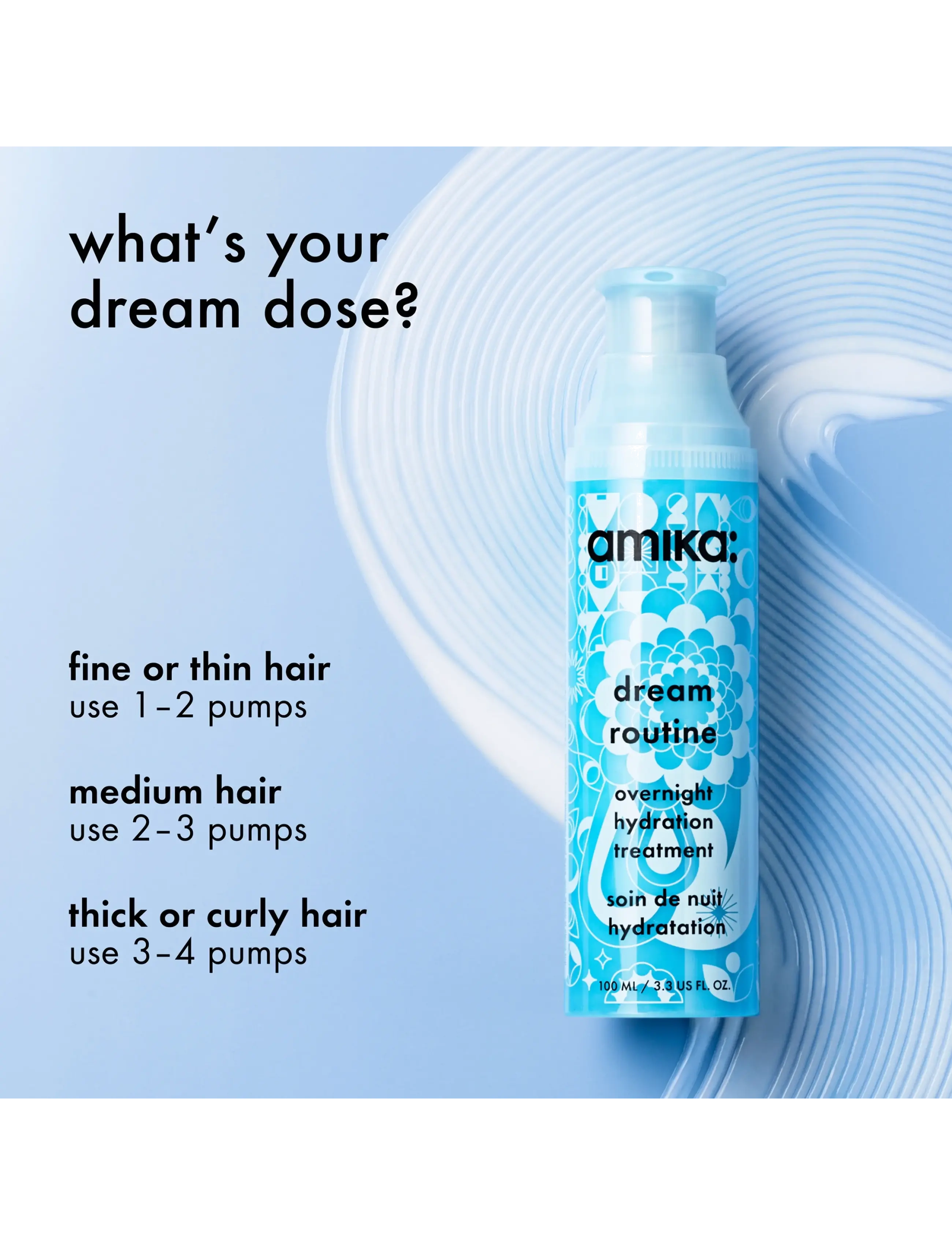 AMIKA - Dream Routine Overnight Hydration Mask - hårinpackning - no color - 4