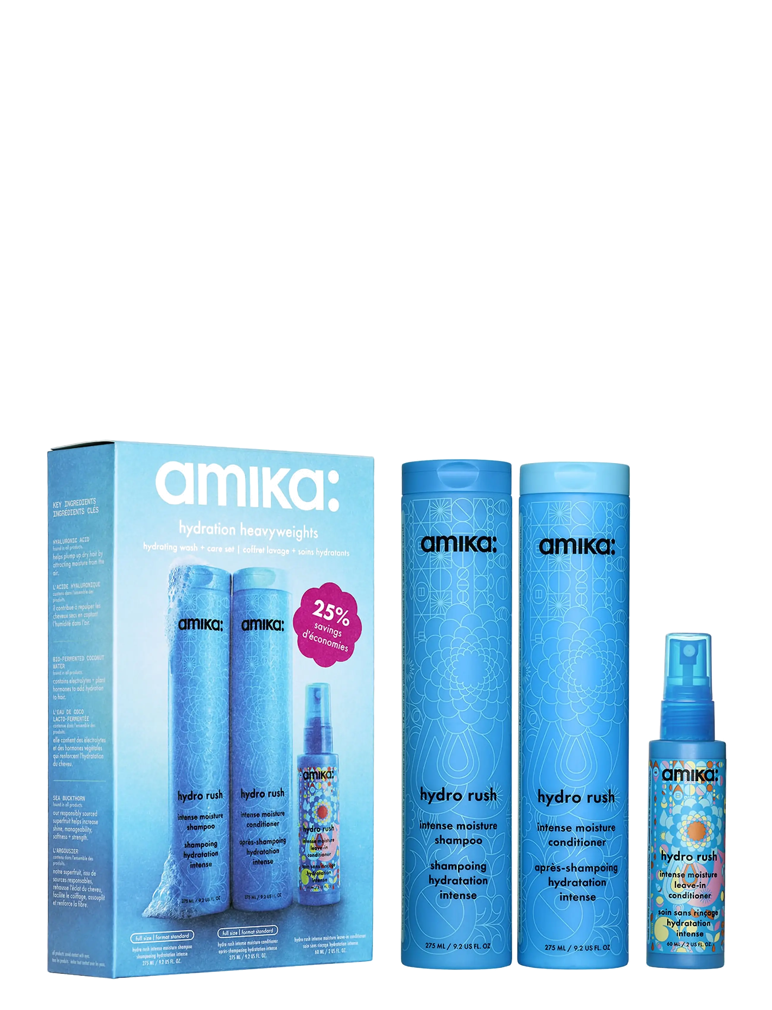 AMIKA - Hydration Heavyweights Hydrating Wash + Care Set - gåvoset - no color - 2