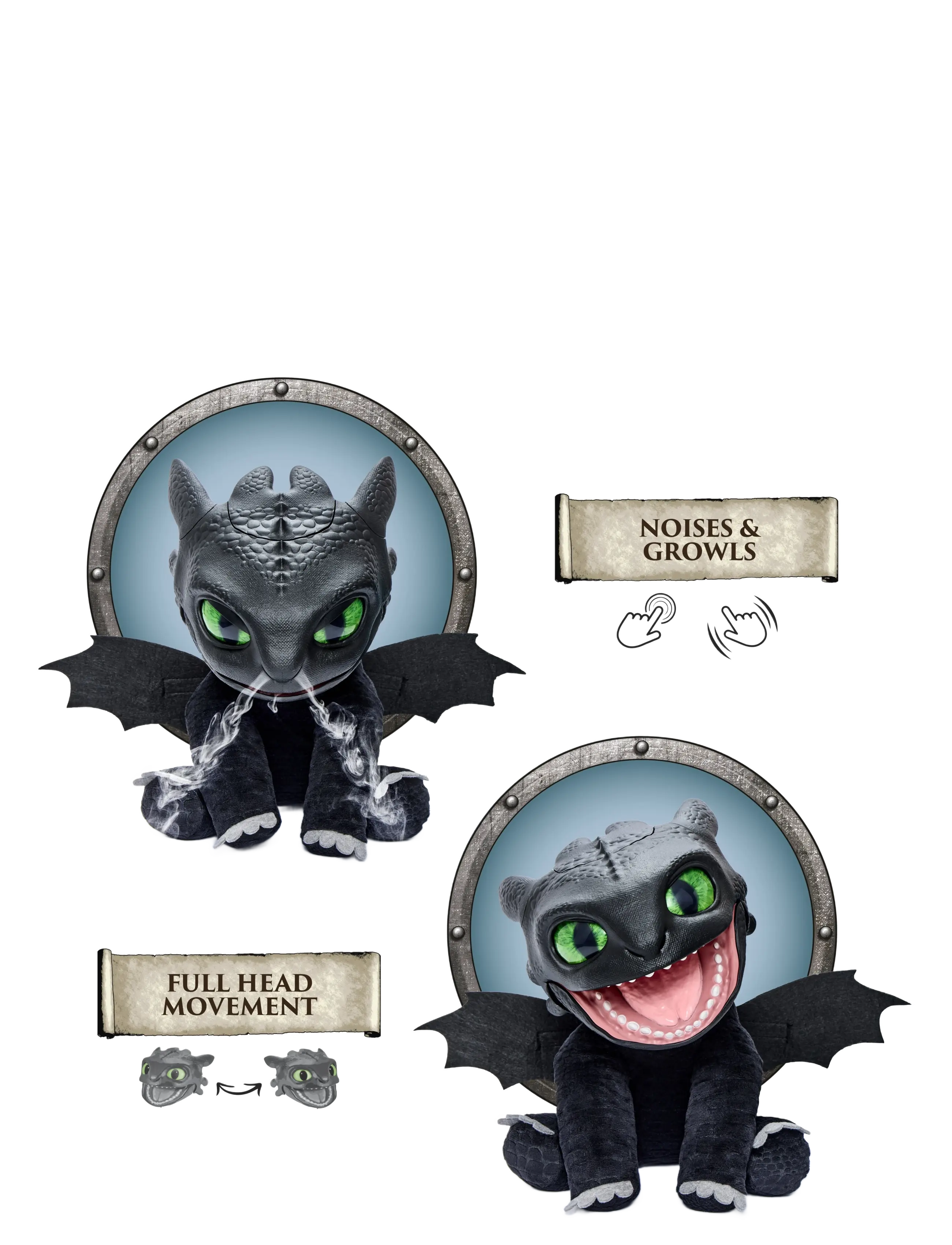 AMO - HTTYD Toothless - film & sagofigurer - multicolor - 2