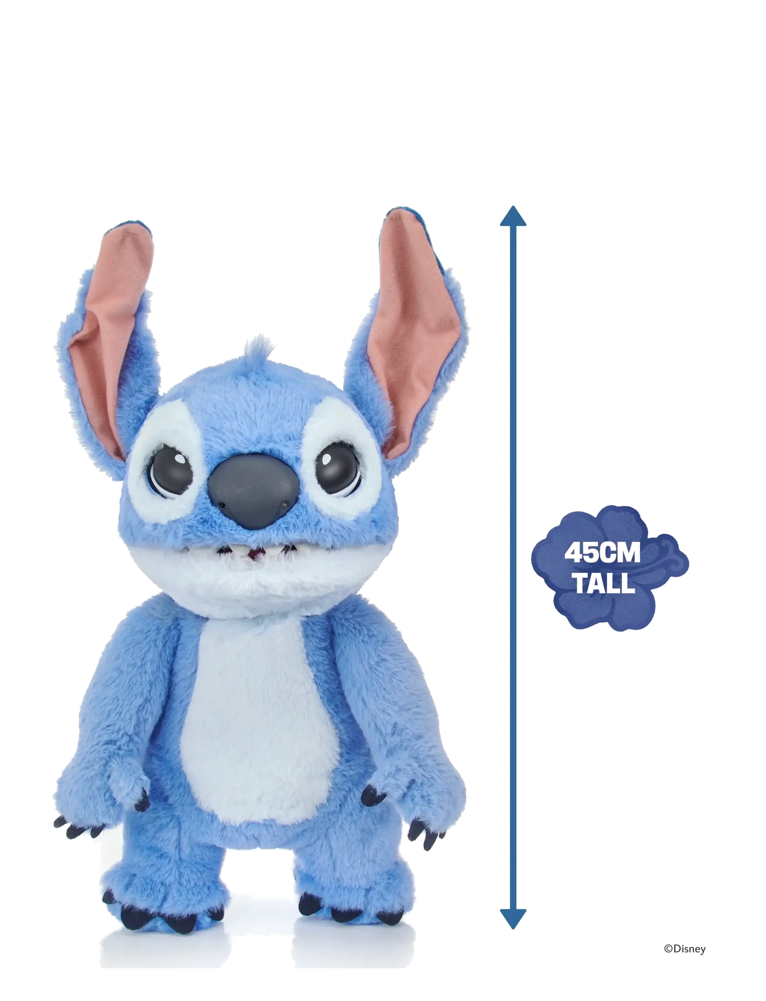 Lilo & Stitch Real Fx Disney Live Action Stitch Puppetronic, One Size, Blue, Soft Legetøj > Stuffed Animals, Børn