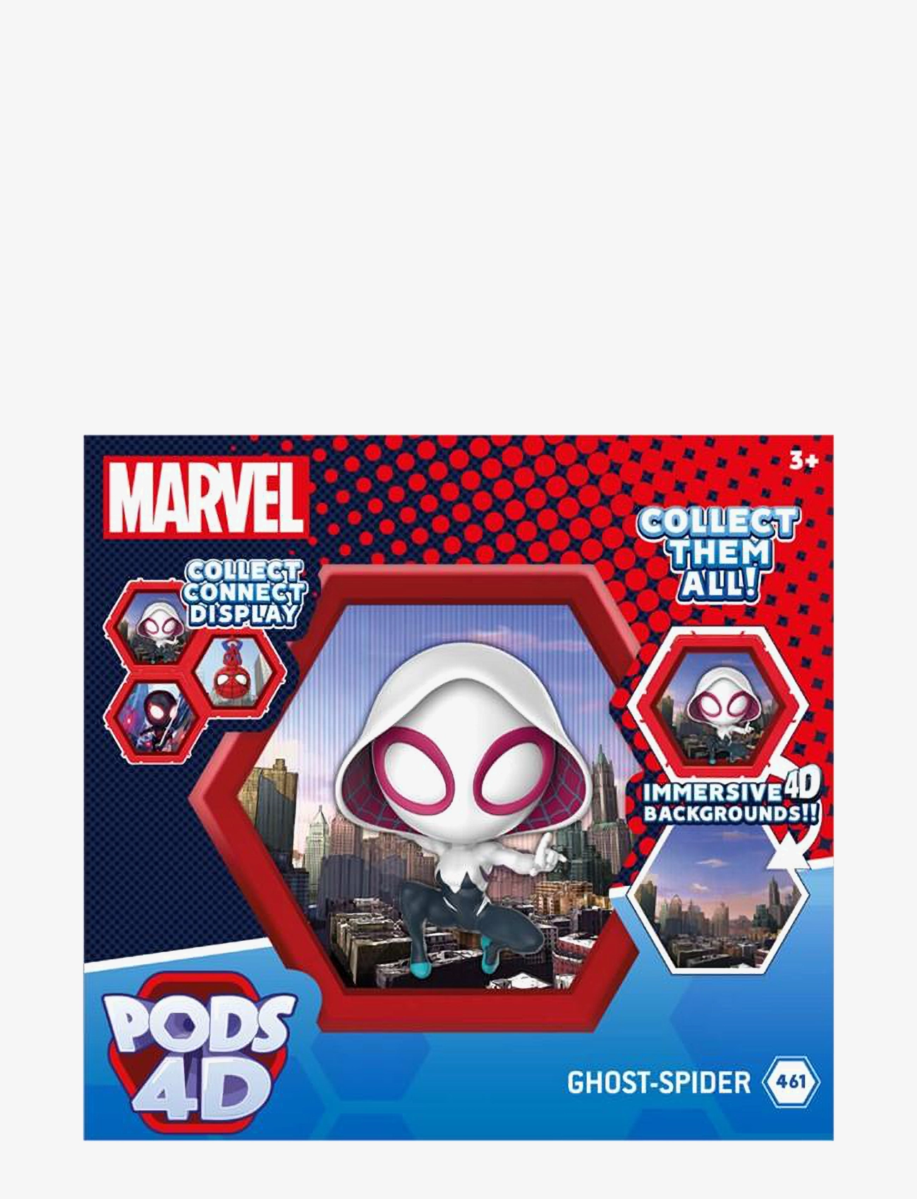 Spider-man Pod 4D Marvel Spider Gwen, Børn, Action Figures, Multi/mønstret, Str: ONE SIZE