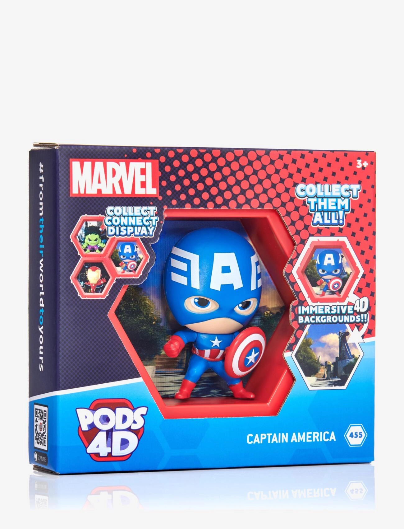 Nano Pod - POD 4D Marvel Captain America - actionfigurer - multicolor - 2