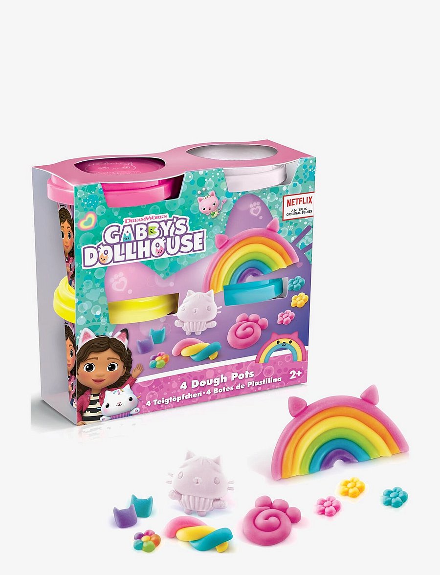 Gabby dockskåp - GABBY'S DOLLHOUSE Dough 4-Pack - leklera - multicolor - 1
