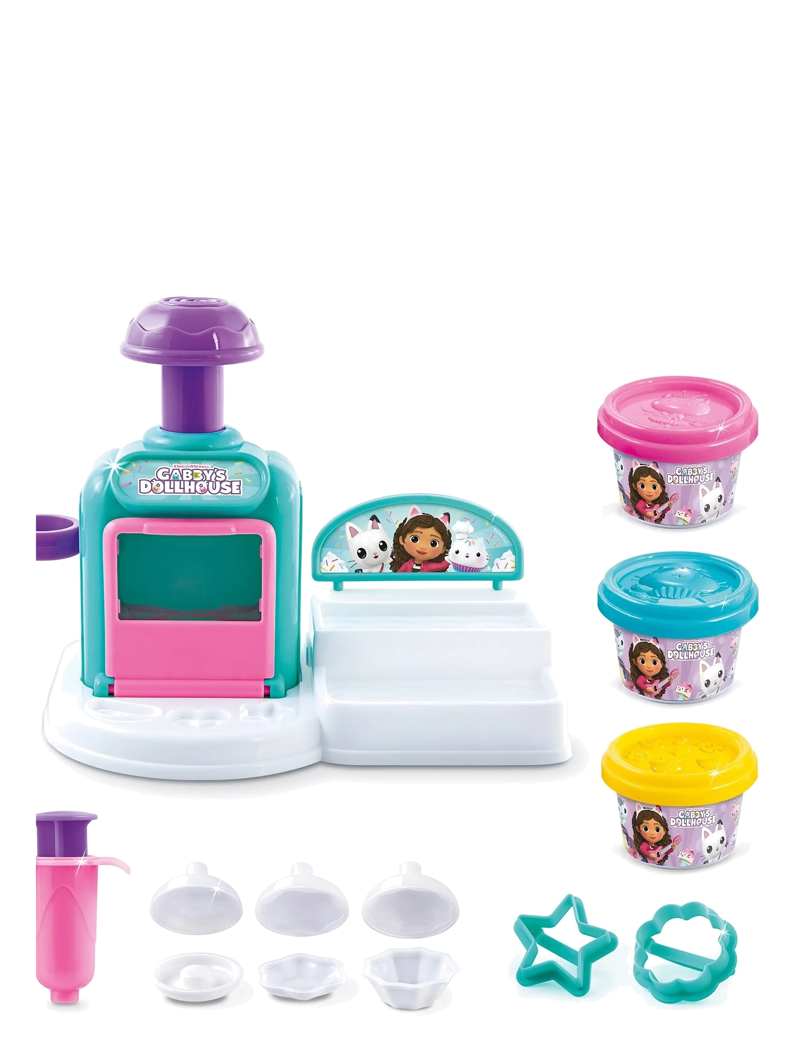 AMO - GABBY'S DOLLHOUSE Kitchen Kit - modellervoks - multicolor - 1