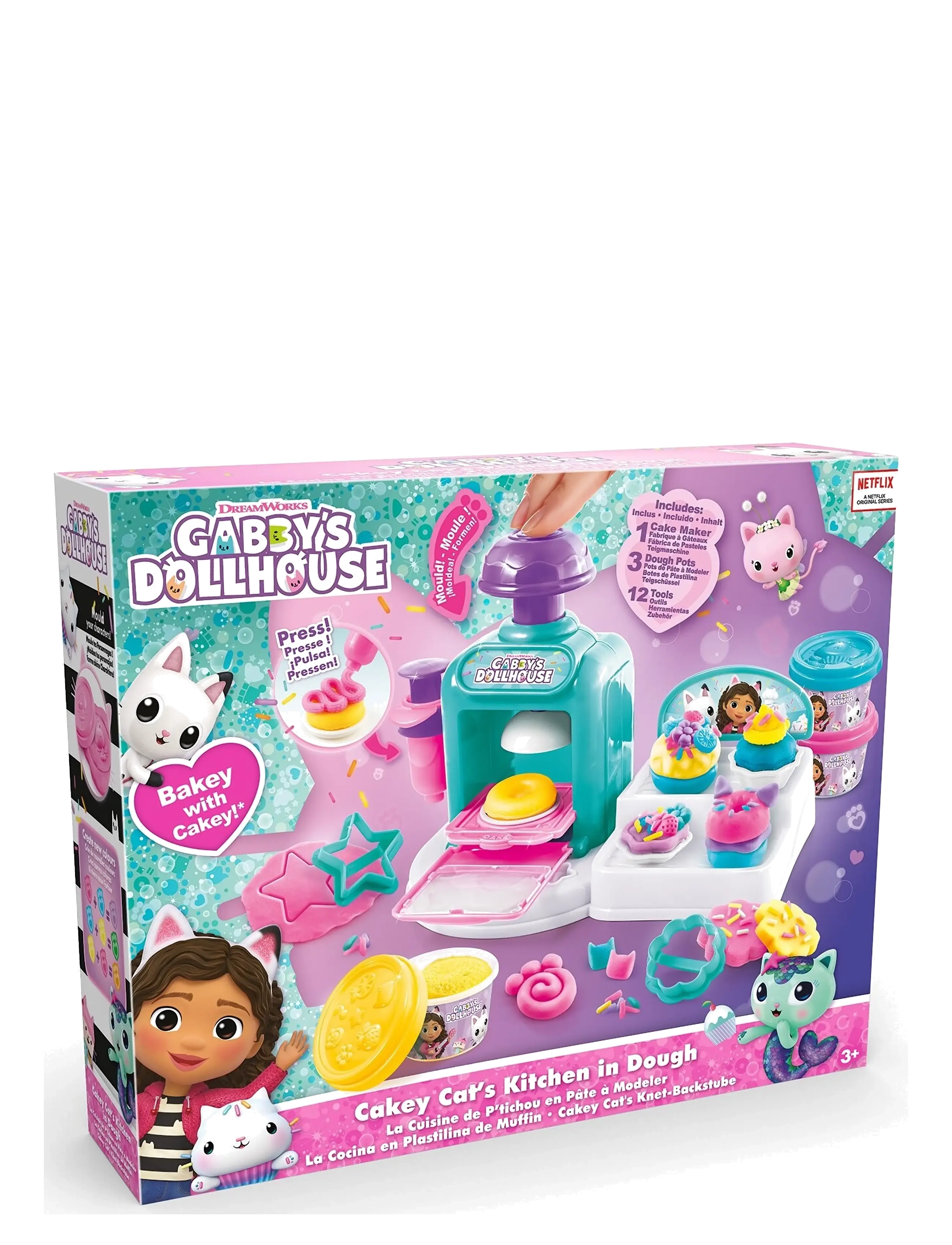 AMO - GABBY'S DOLLHOUSE Kitchen Kit - modellervoks - multicolor - 3