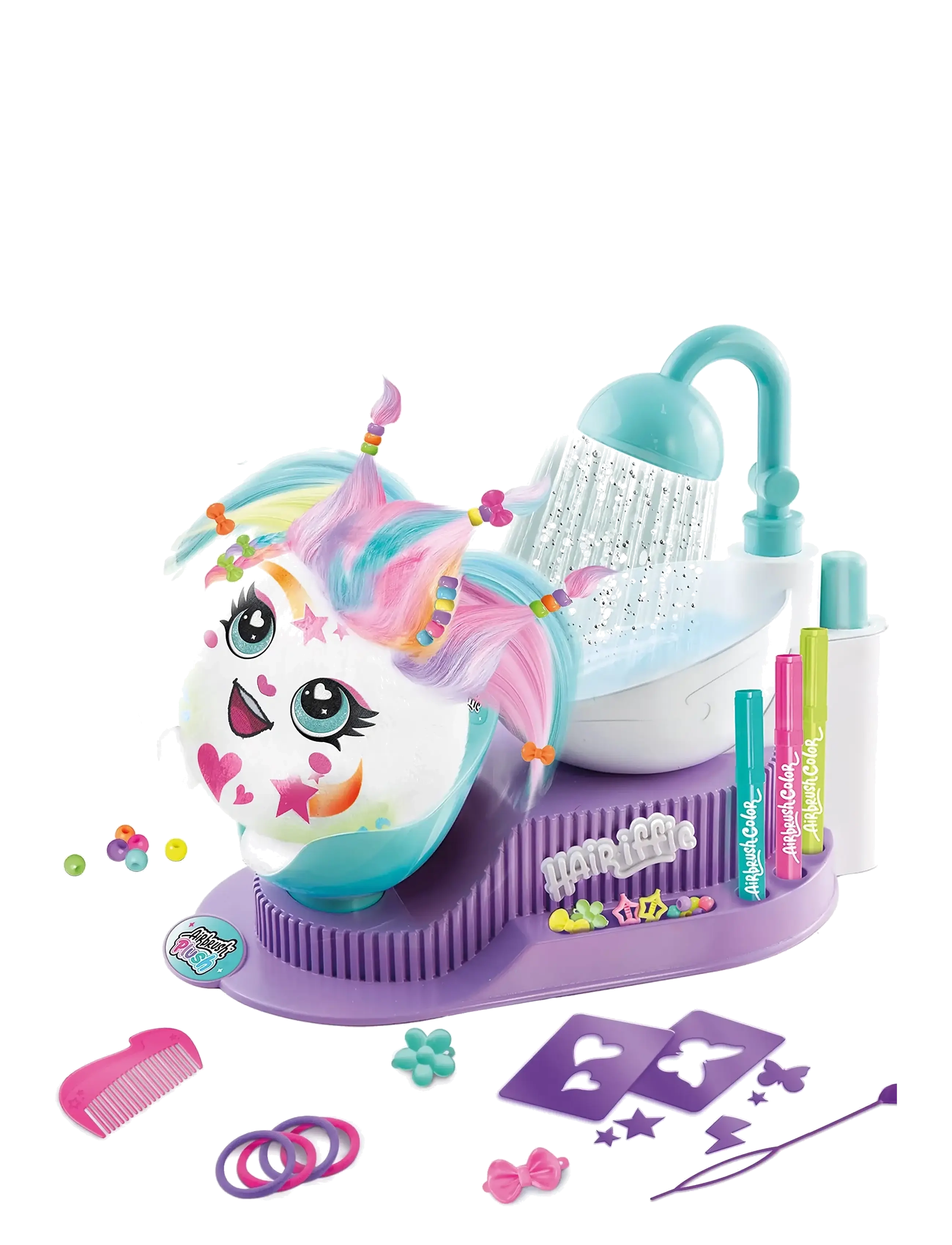 AMO - AIRBRUSH PLUSH Hair-iffic Hair Style Salon - stylinghoveder - multicolor - 3