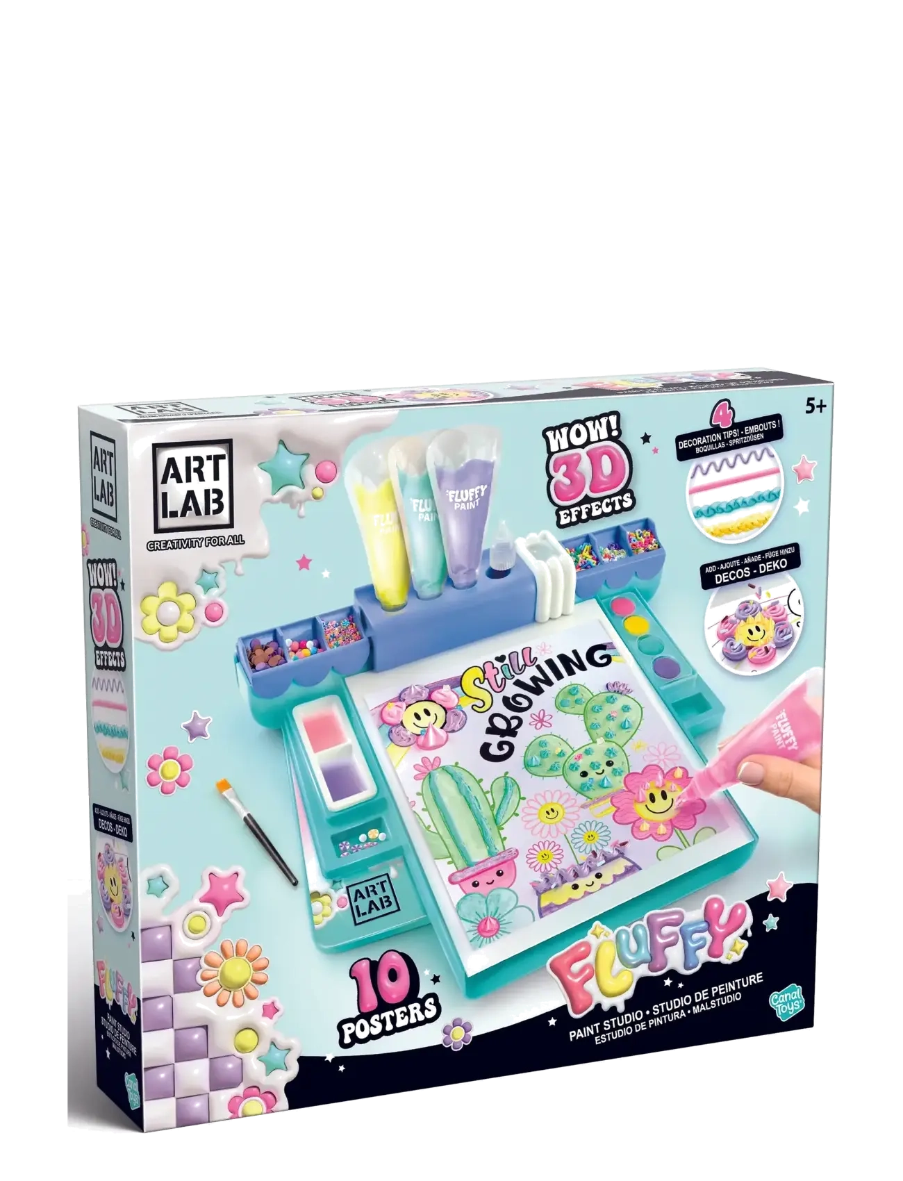 AMO ART LAB Fluffy Paint Studio - Leksaker 3-5 år - MULTICOLOR / multi