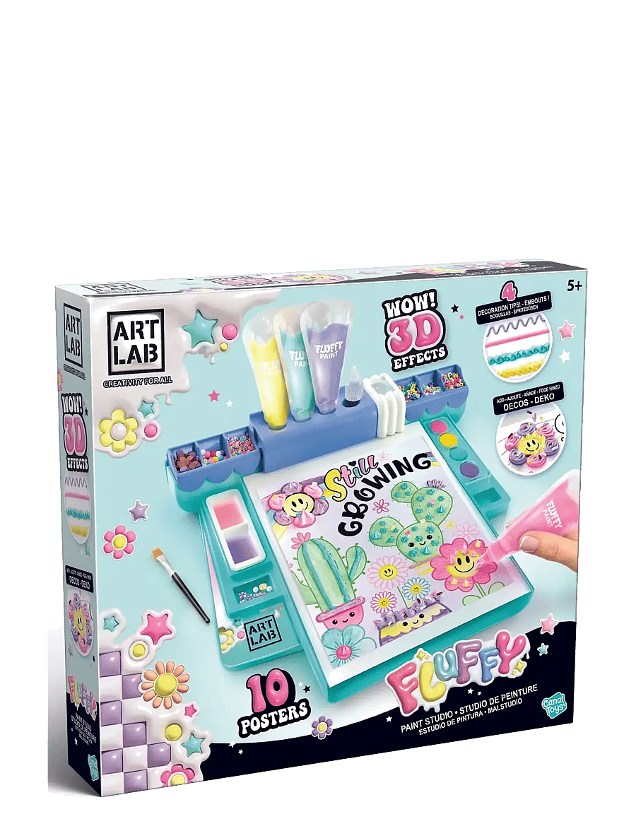 AMO - ART LAB Fluffy Paint Studio - pysselset - multicolor - 1