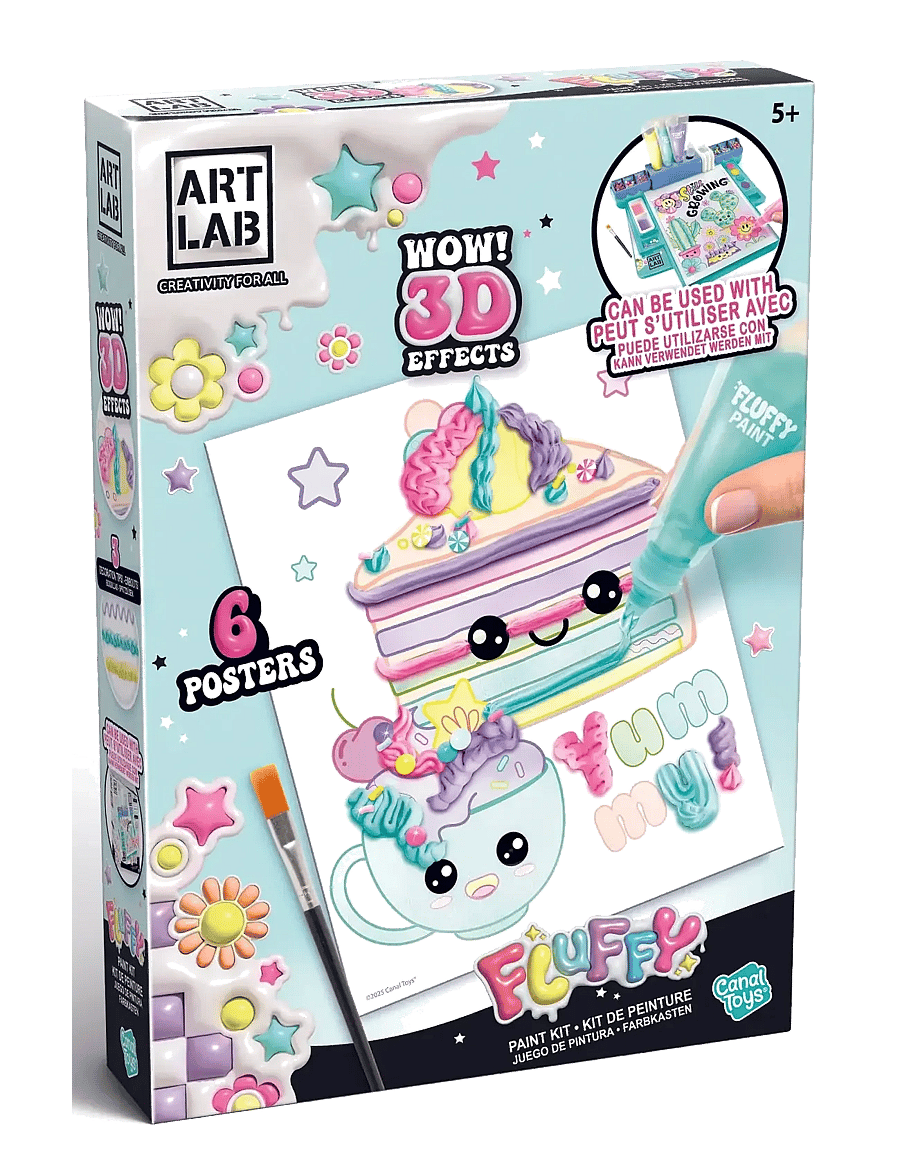 AMO - ART LAB Fluffy Paint Studio - pysselset - multicolor - 2