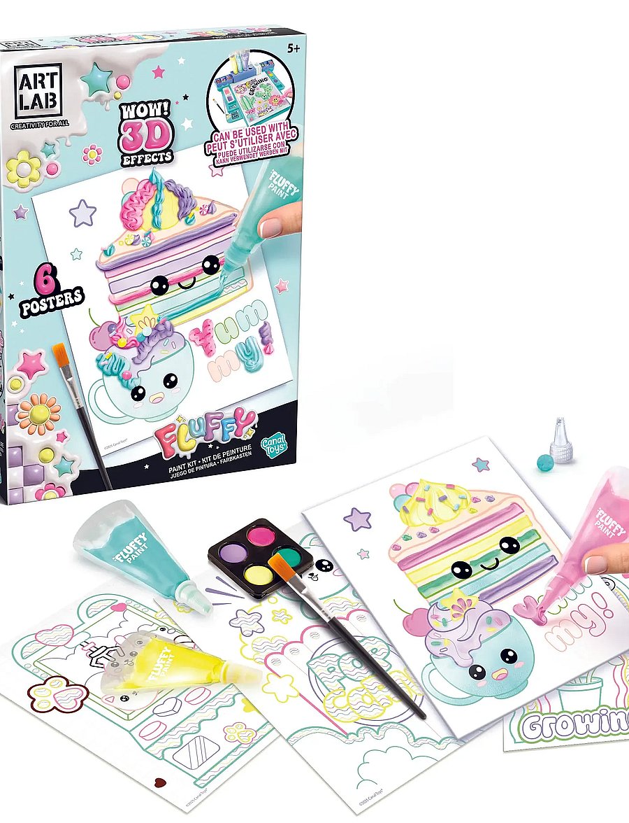 AMO - ART LAB Fluffy Paint Studio - pysselset - multicolor - 0