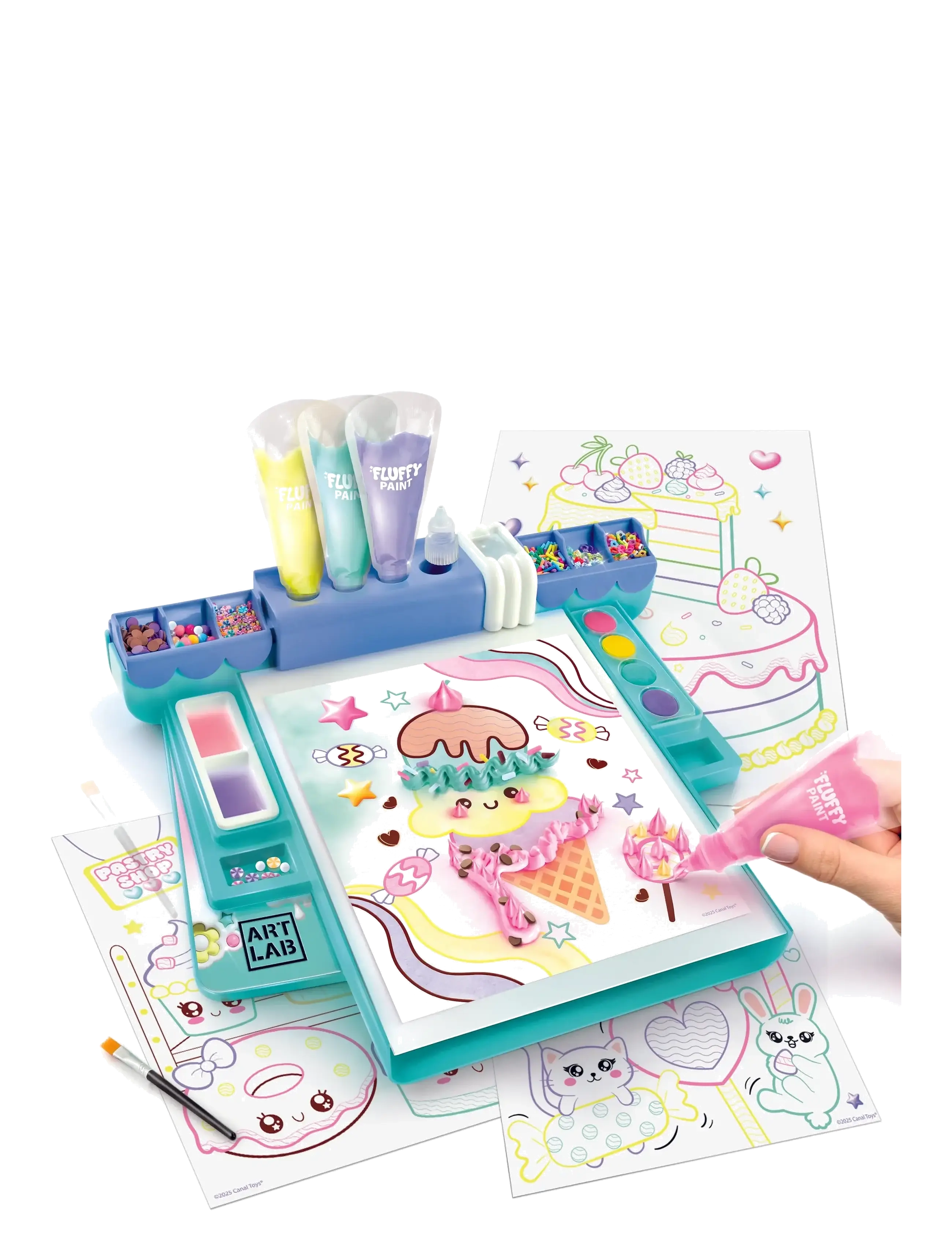 AMO - ART LAB Fluffy Paint Studio - multicolor - 3