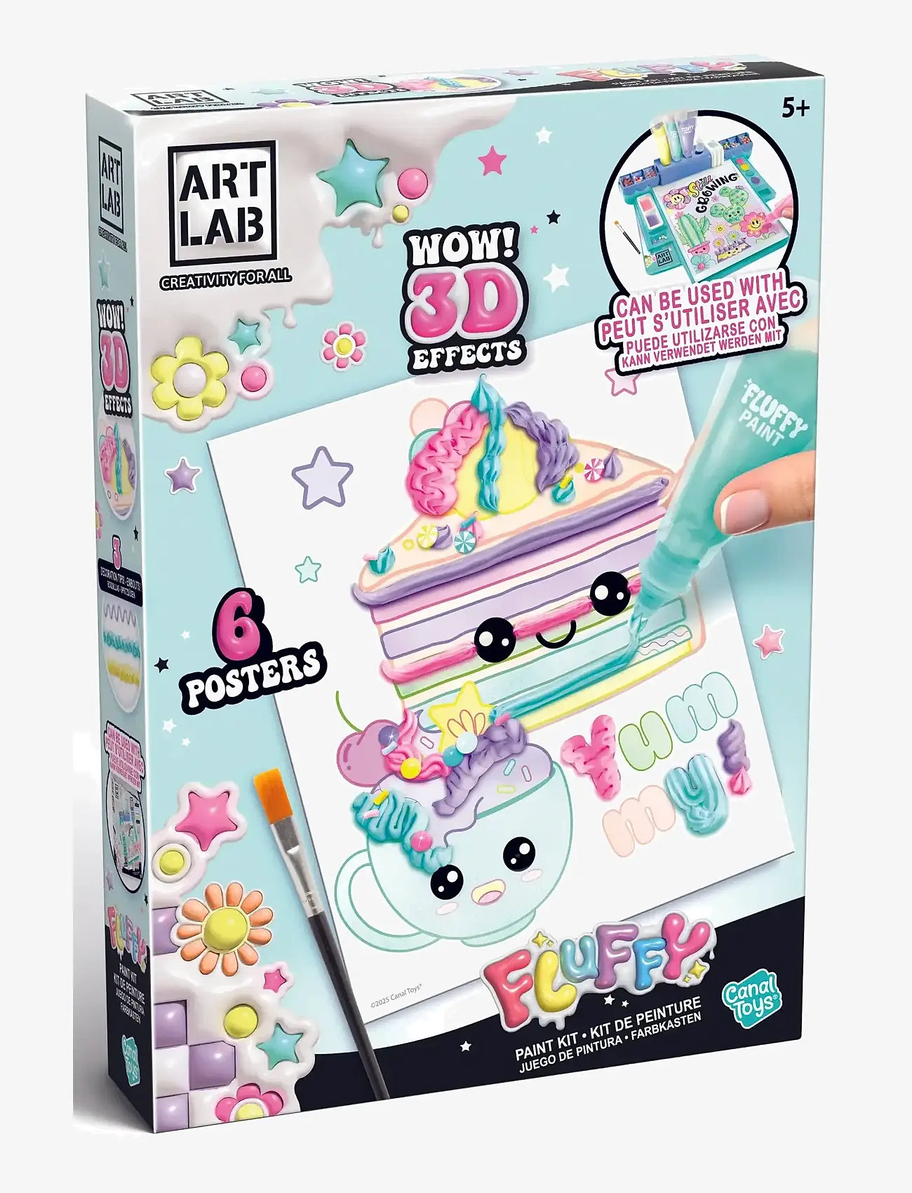 AMO - ART LAB Fluffy Paint Kit - multicolor - 0