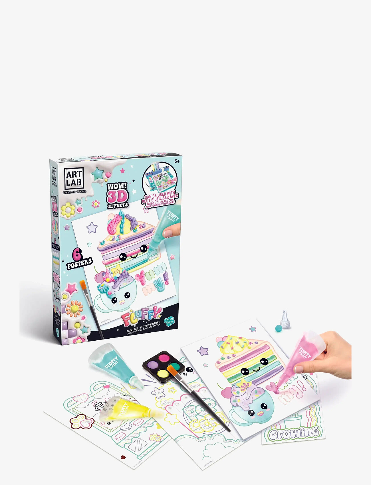 AMO - ART LAB Fluffy Paint Kit - multicolor - 1