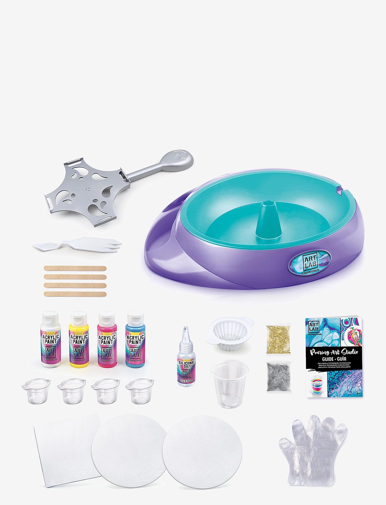AMO - ART LAB Pouring Art Studio - kreasæt - multicolor - 2