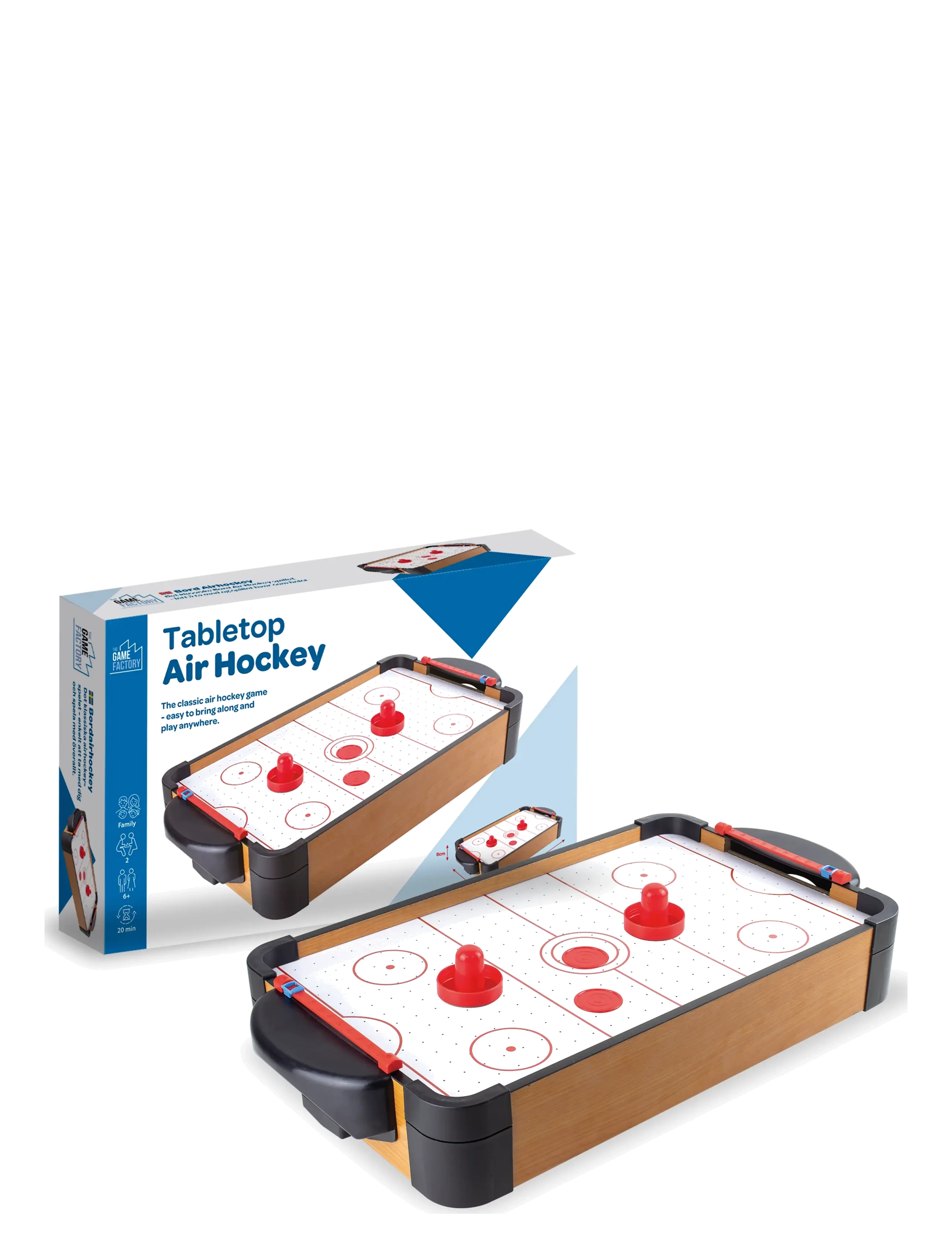 AMO Games Air Hockey Table Game, Børn, Board Spil, Hvid, Str: ONE SIZE