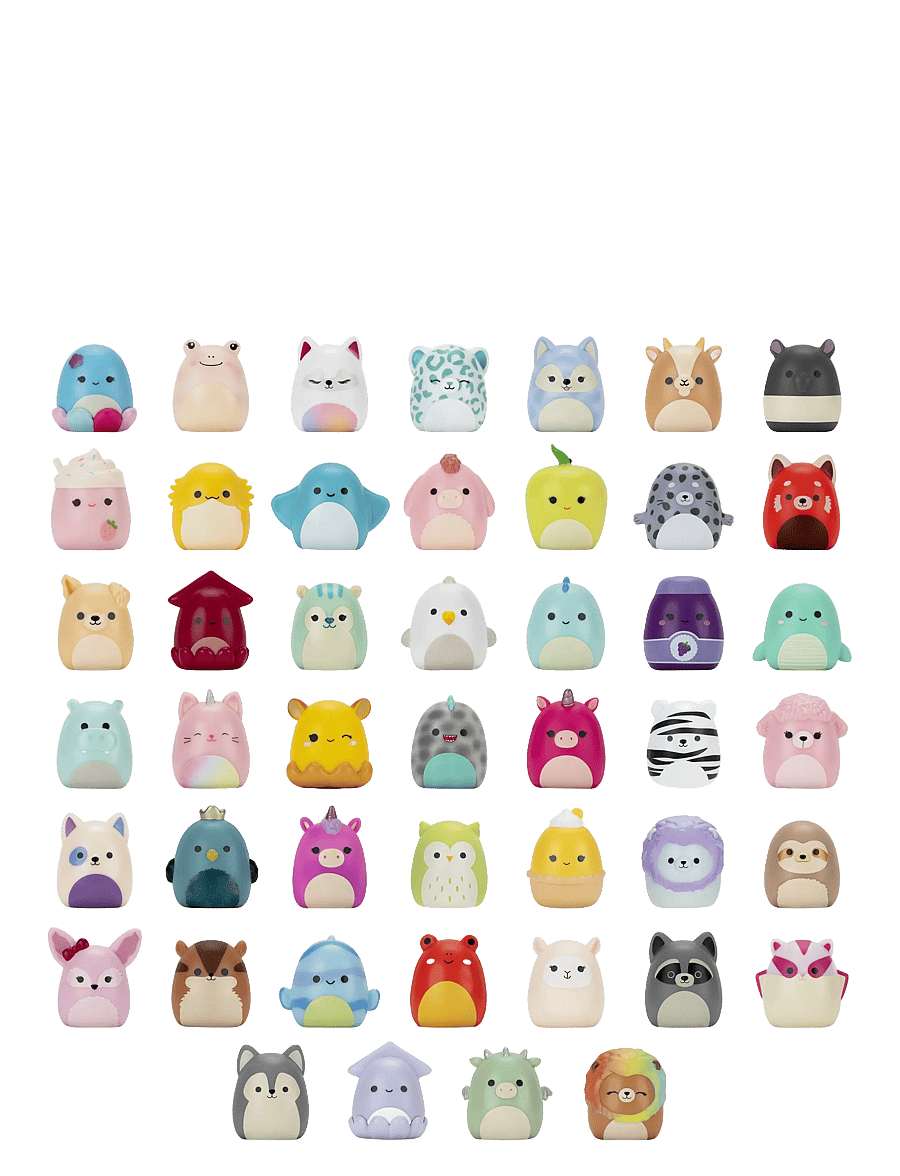 AMO - Squish-a-longs 2,5 cm Blind 2 Pack Asst S2 CDU - mjukisdjur - multicolor - 0