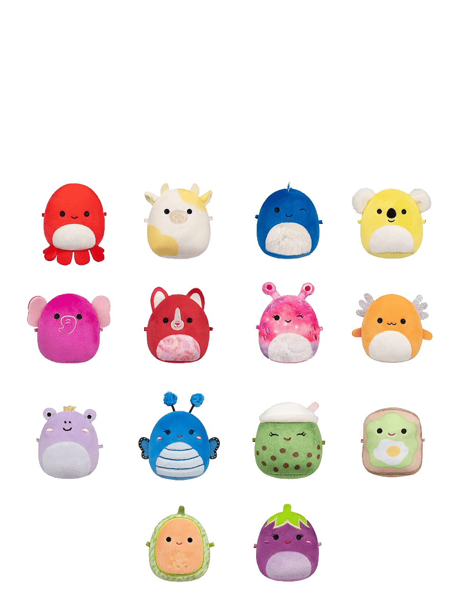 AMO - Squish-a-longs 2,5 cm Blind 2 Pack Asst S2 CDU - mjukisdjur - multicolor - 1