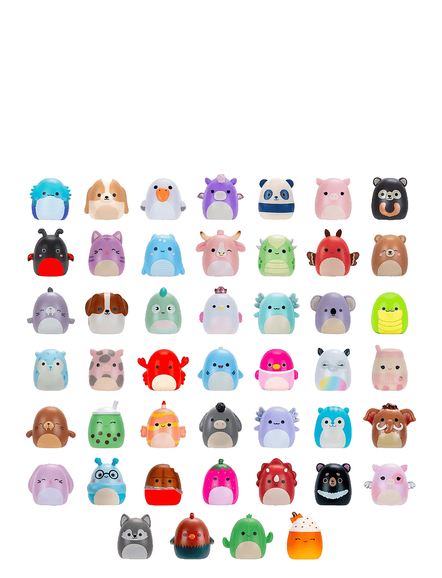 AMO - Squish-a-longs 2,5 cm Blind 2 Pack Asst S3 CDU - leikfangasett & fígúrur - multicolor - 0