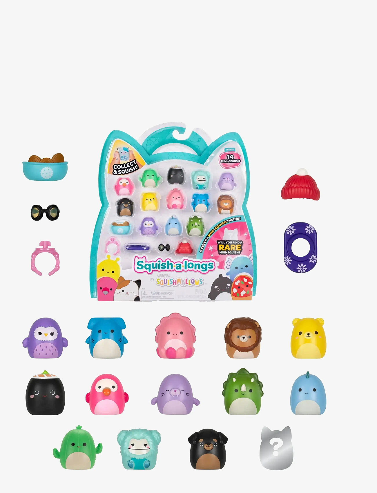 AMO - Squish-a-longs 2,5 cm 14 Pack Style 2 S3 - play sets - multicolor - 0