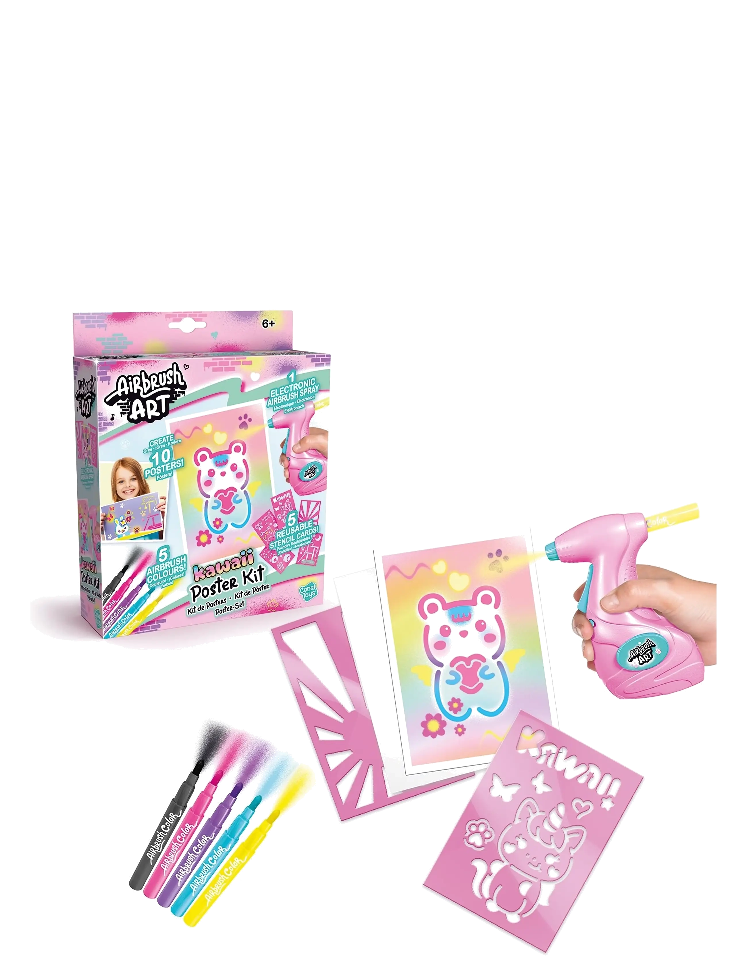 AMO - AIRBRUSH ART Art Mini Poster Kit - kreasæt - multicolor - 1