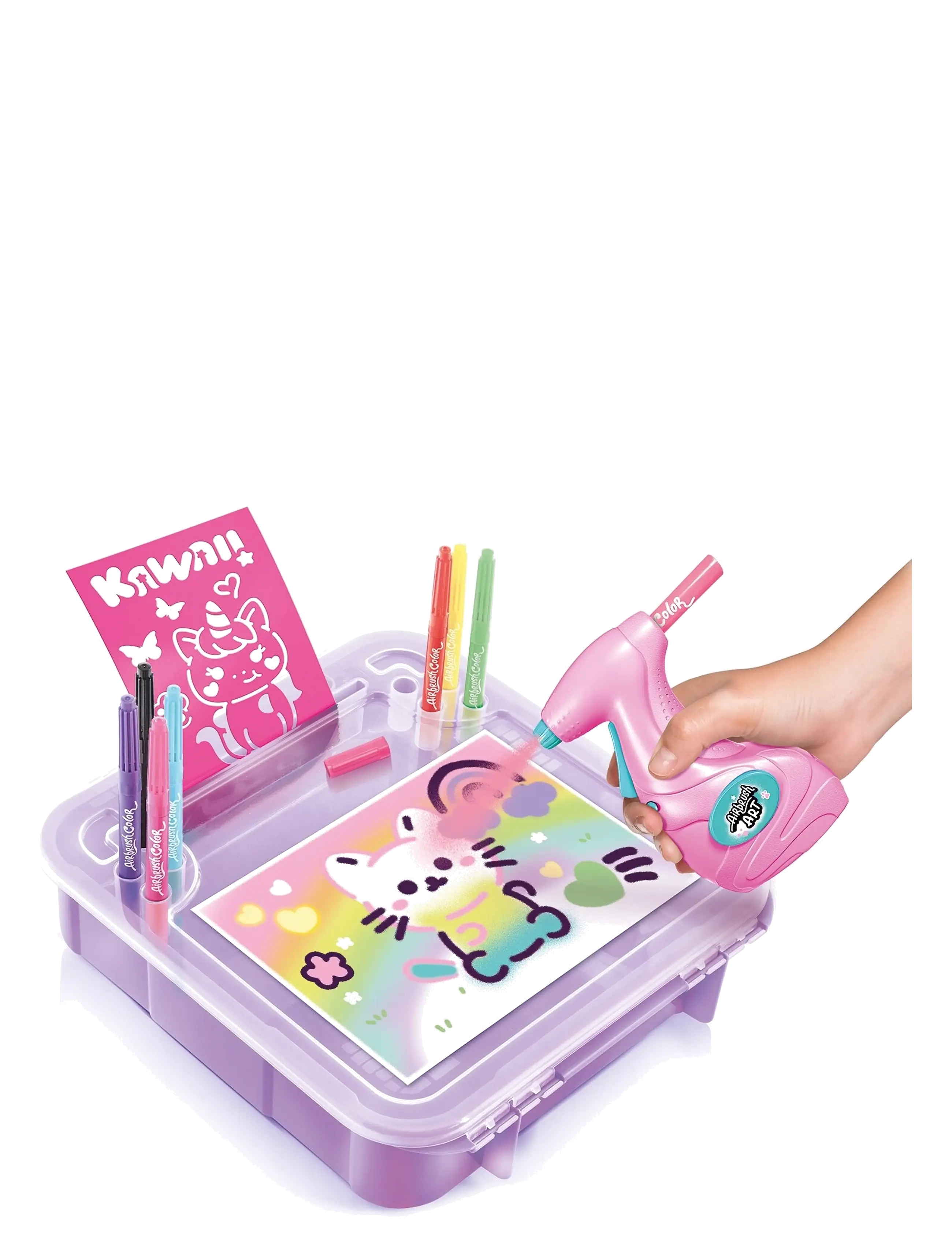 AMO - AIRBRUSH ART Art Activity Case - kreasæt - multicolor - 2