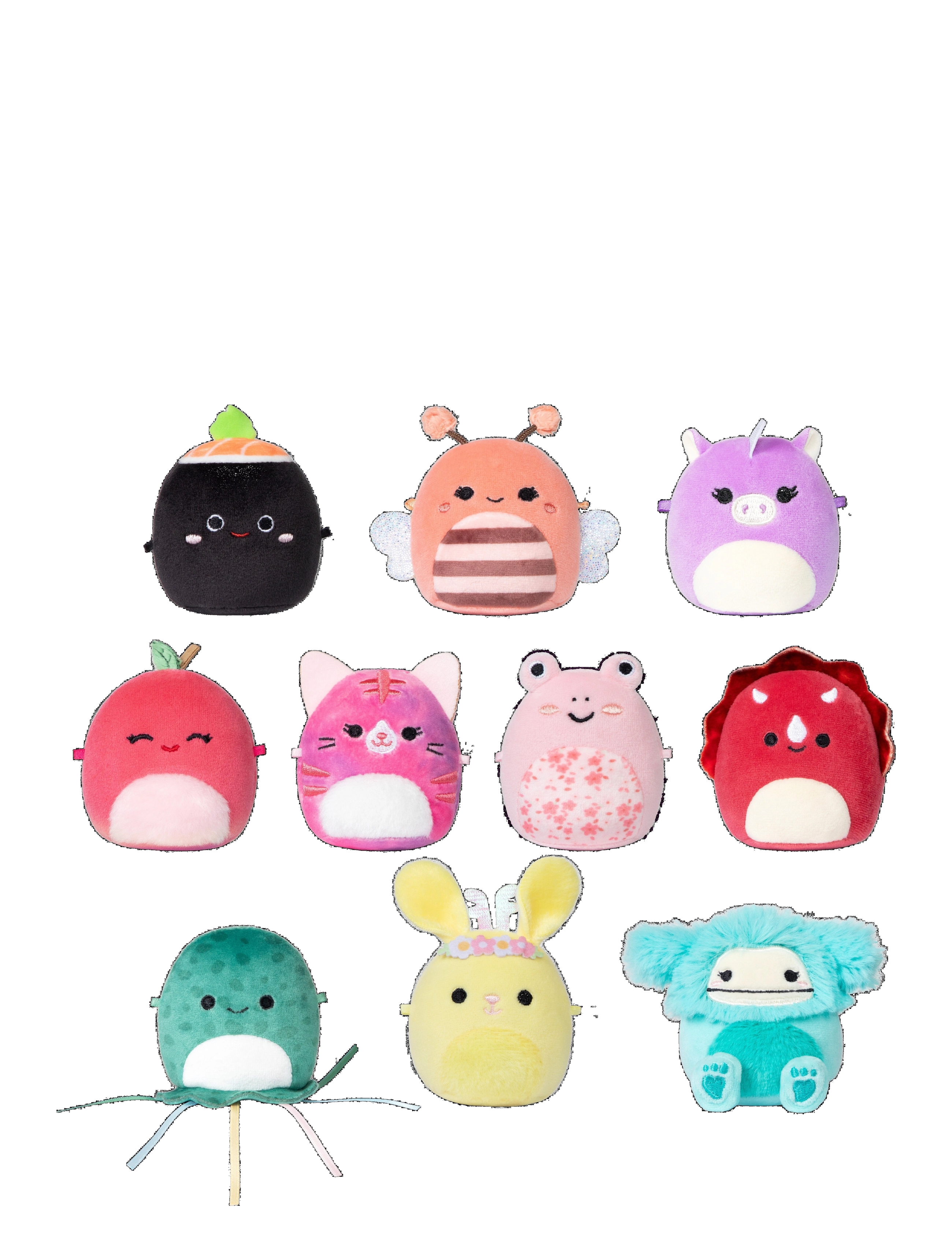 AMO Micromallows 6 Cm Plush 10 Pack, Børn, Stuffed Legetøj, Multi/mønstret, Str: ONE SIZE