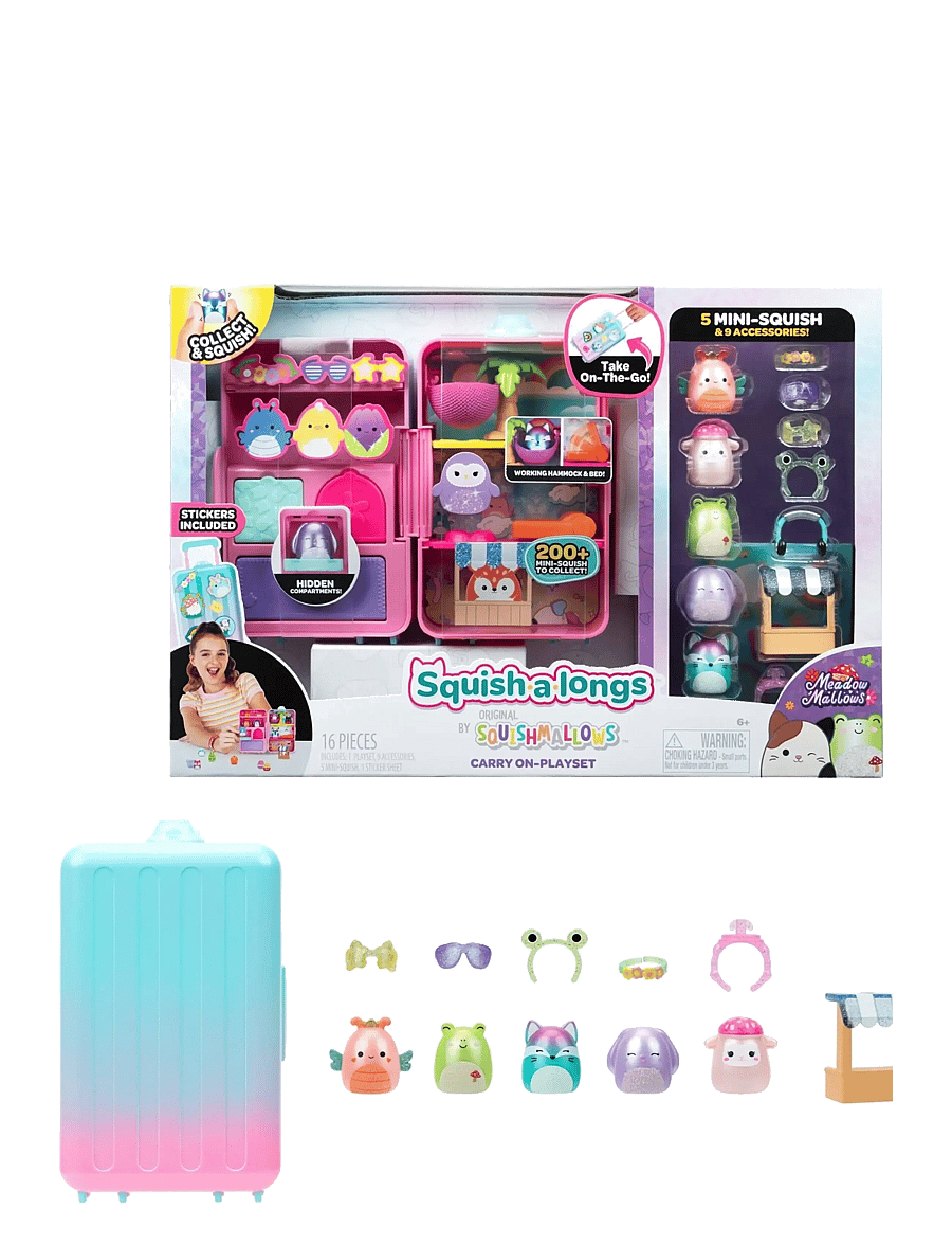 AMO - Squish-a-longs Sweet Sugar Luggage Playset S5 - legesæt - multicolor - 1