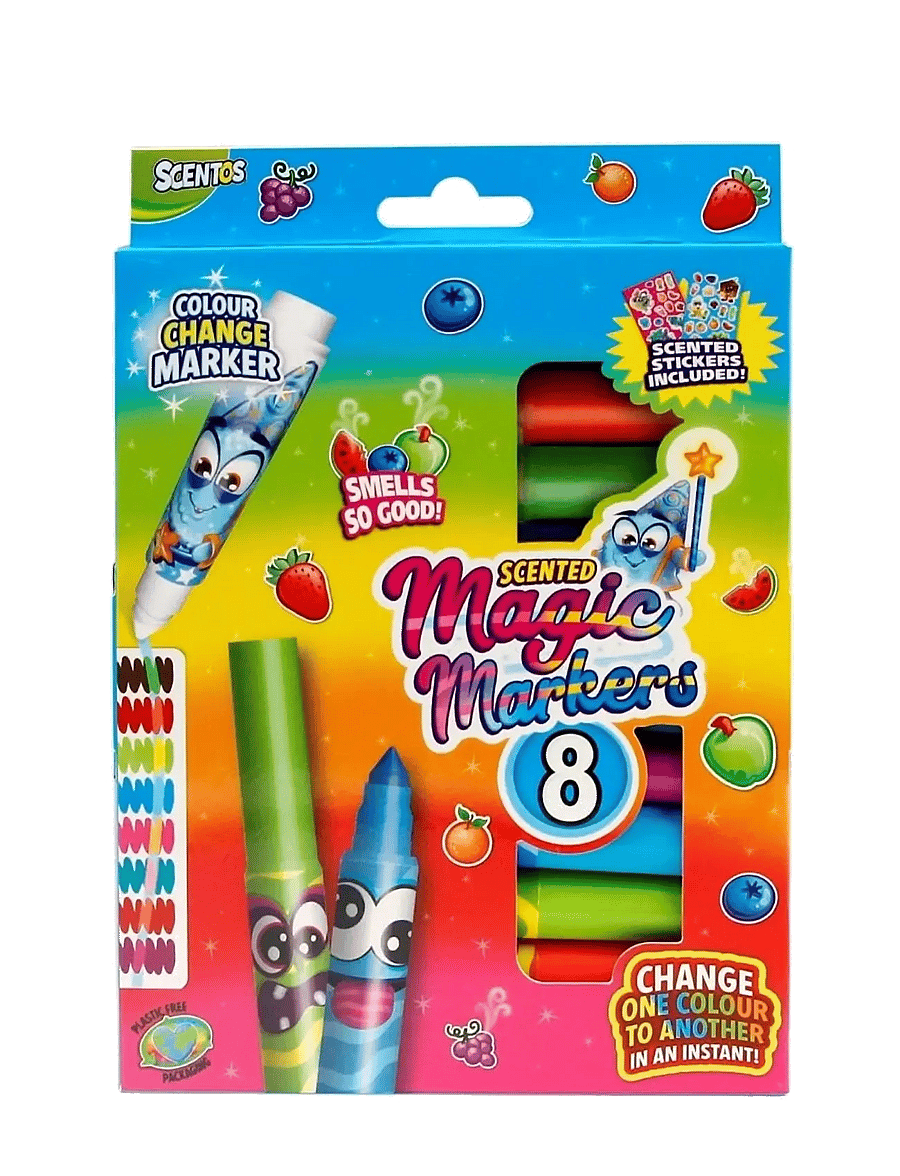 AMO - SCENTOS Magic Markers 8 pcs CDU - klistermärken - multicolor - 1