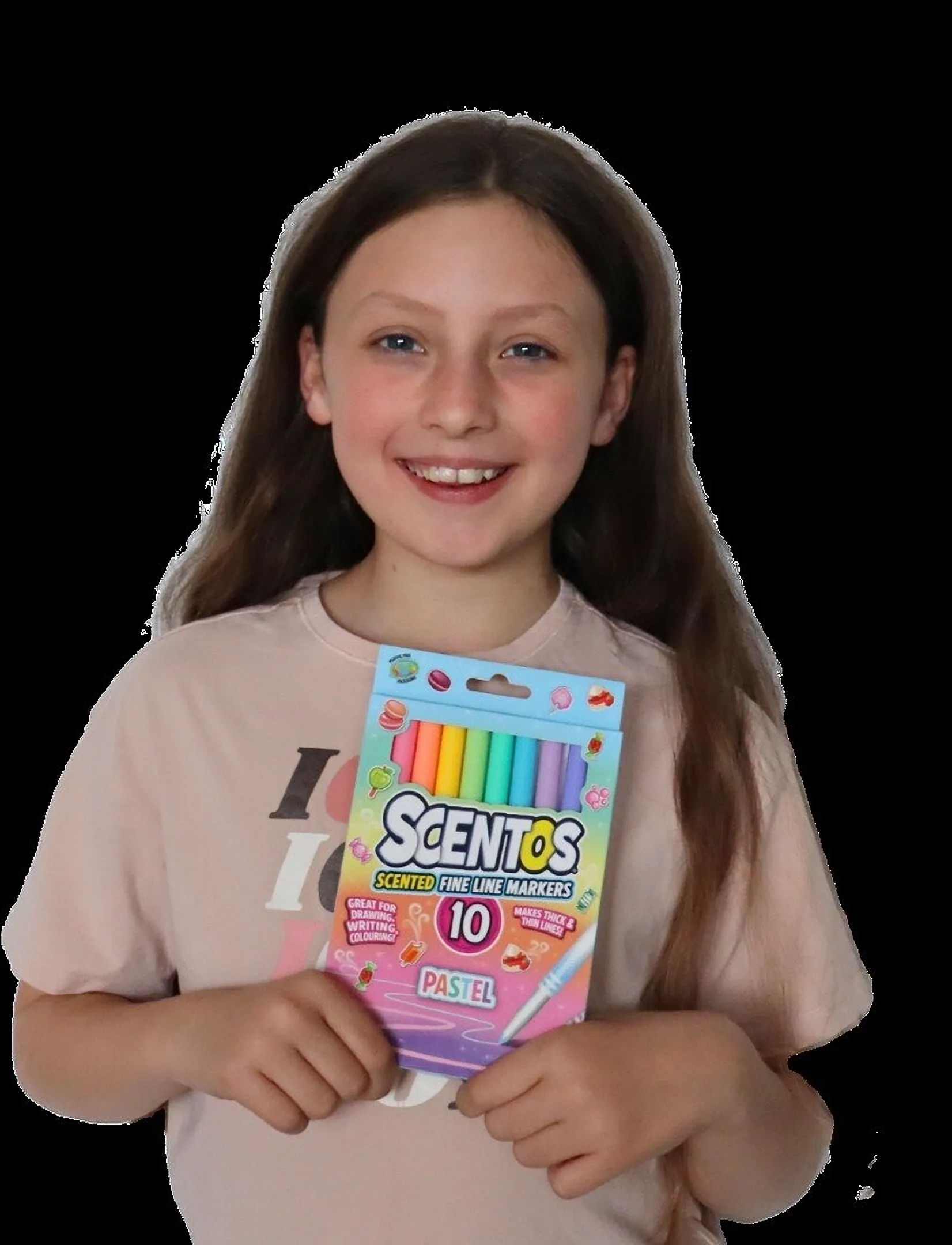 AMO Scentos Fine Line Markers Pastel 10 Pcs Cdu, One Size, Multi/patterned, Tegning > Papirvarer, Børn