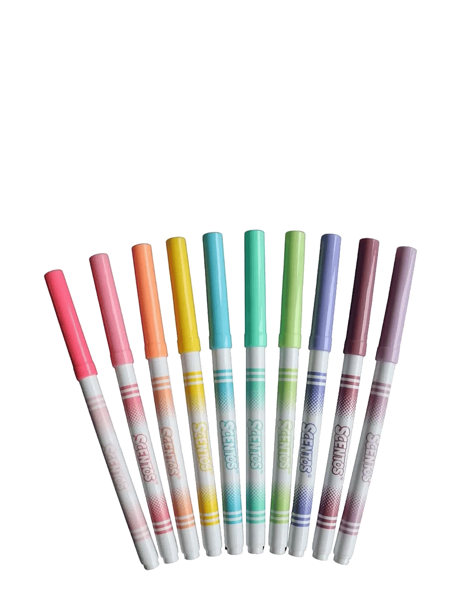 AMO - SCENTOS Fine Line Markers Pastel 10 pcs CDU - piirustustarvikkeet - multicolor - 2
