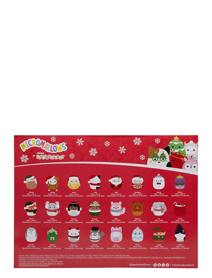 AMO - Micromallows 6 cm Plush 24 Pack Holiday Calendar 2026 - adventskalendrar - multicolor - 3