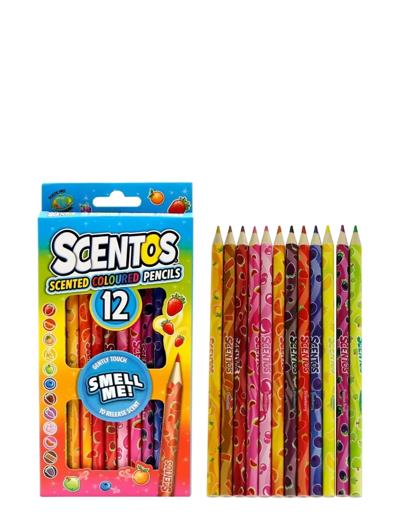 AMO Scentos Colouring Pencils 12 Pcs Cdu, One Size, Multi/patterned, Drawing > Pencils, Børn