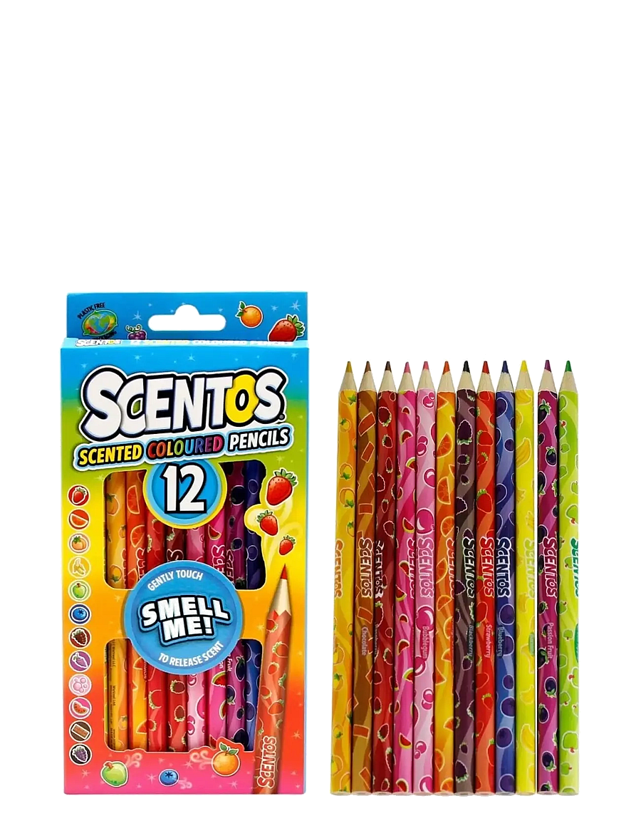 AMO - SCENTOS Colouring Pencils 12 pcs CDU - pennor - multicolor - 0