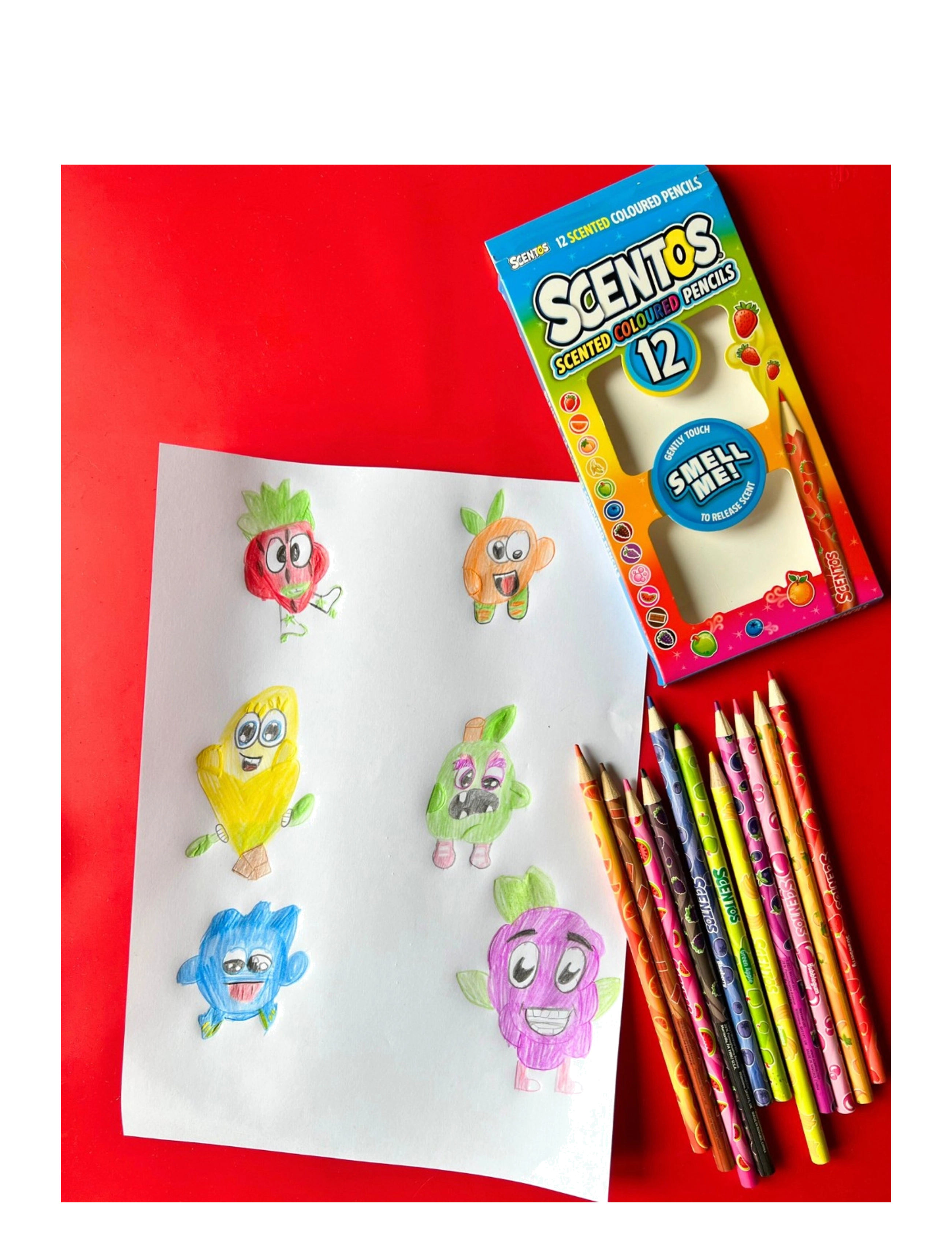 AMO - SCENTOS Colouring Pencils 12 pcs CDU - multicolor - 2
