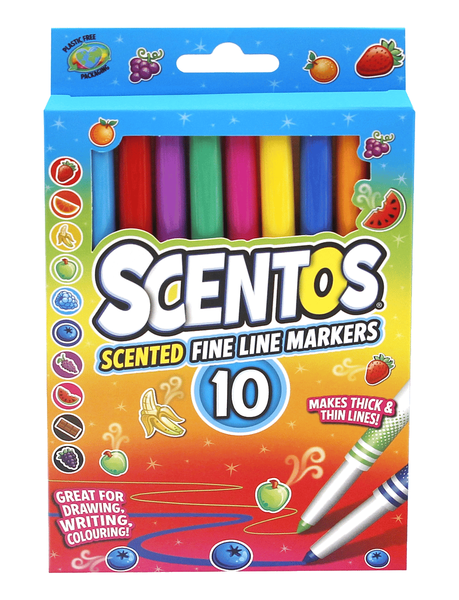 AMO - SCENTOS Fine Line Markers Bold 10 pcs CDU - skrivset - multicolor - 2