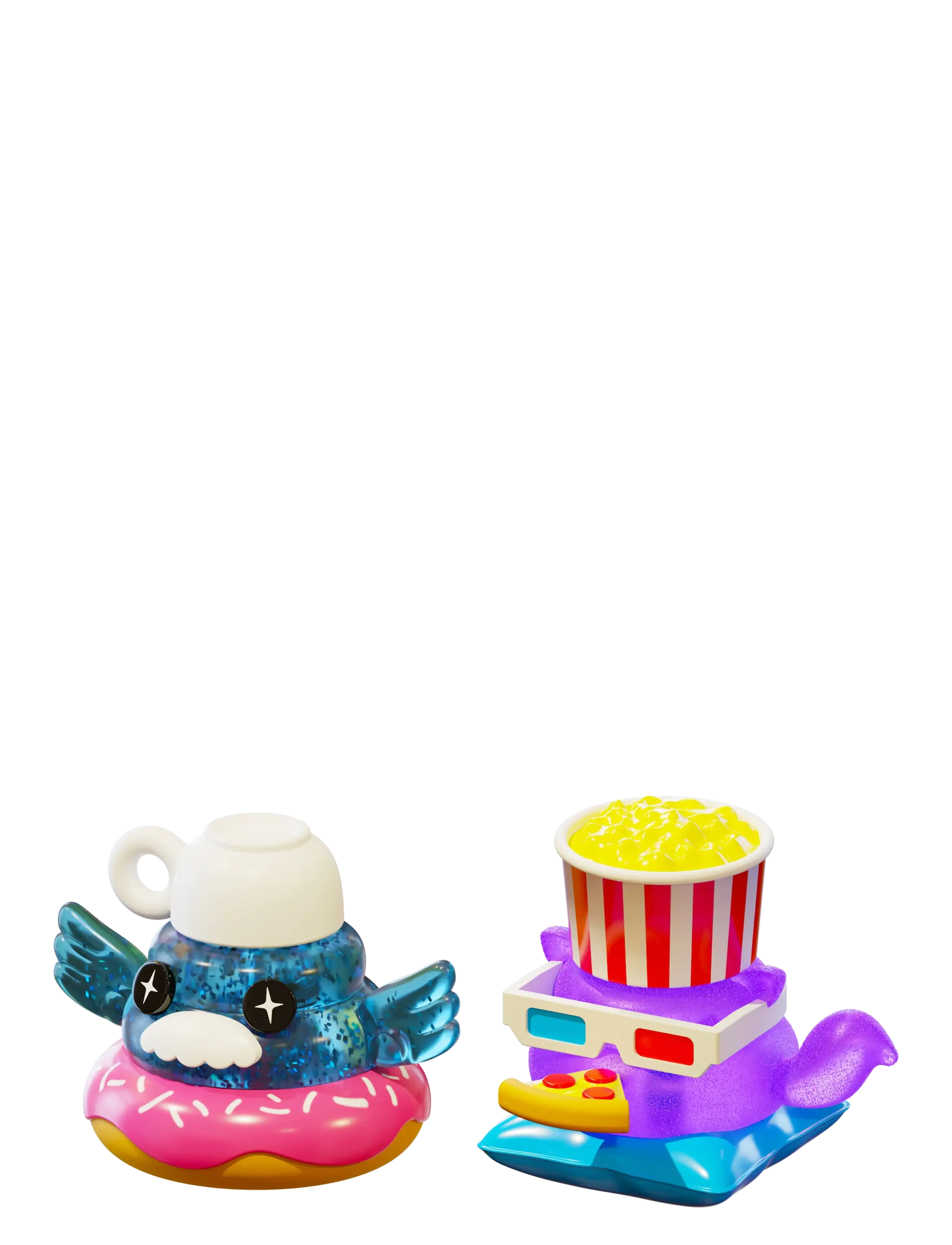 AMO - SquishyVerse Snackipoos 2-Pack in CDU - kreasæt - multicolor - 2