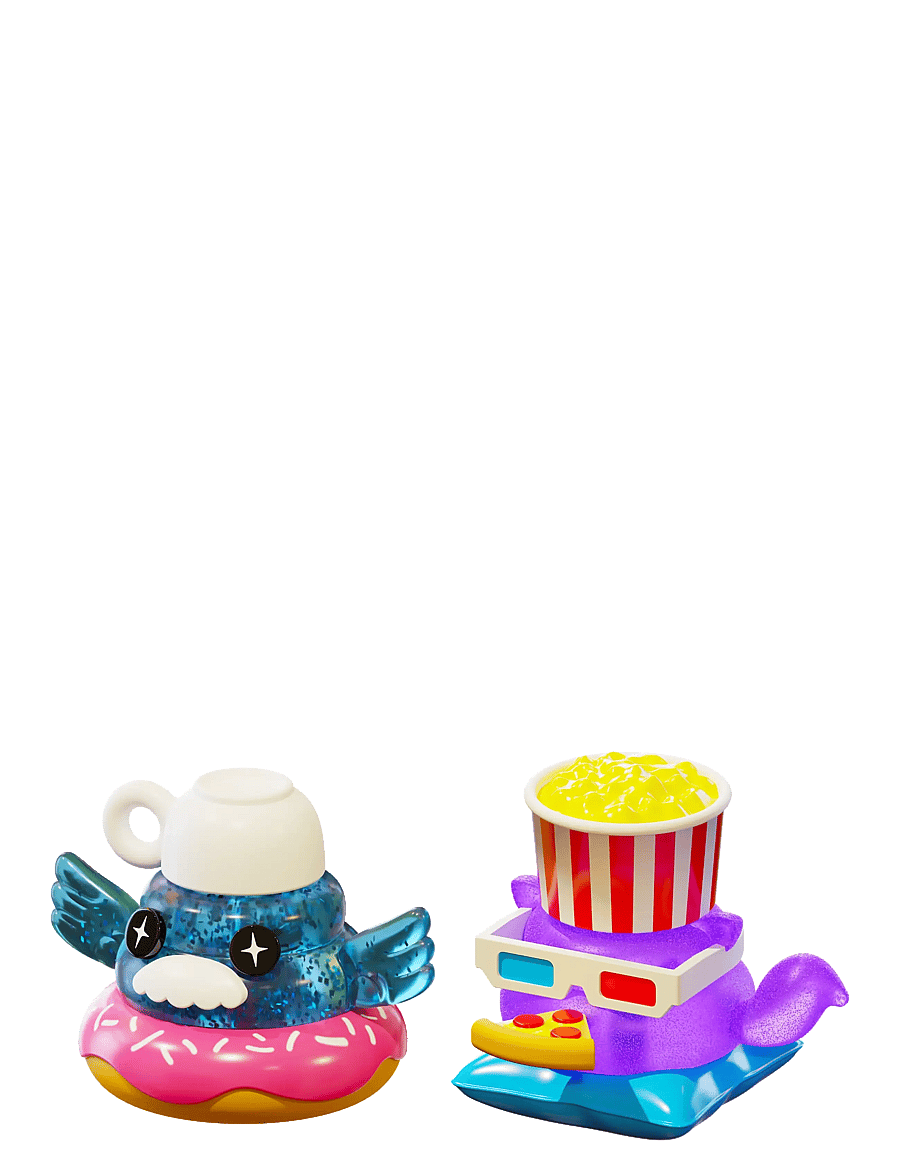 AMO - SquishyVerse Snackipoos 2-Pack in CDU - pysselset - multicolor - 2