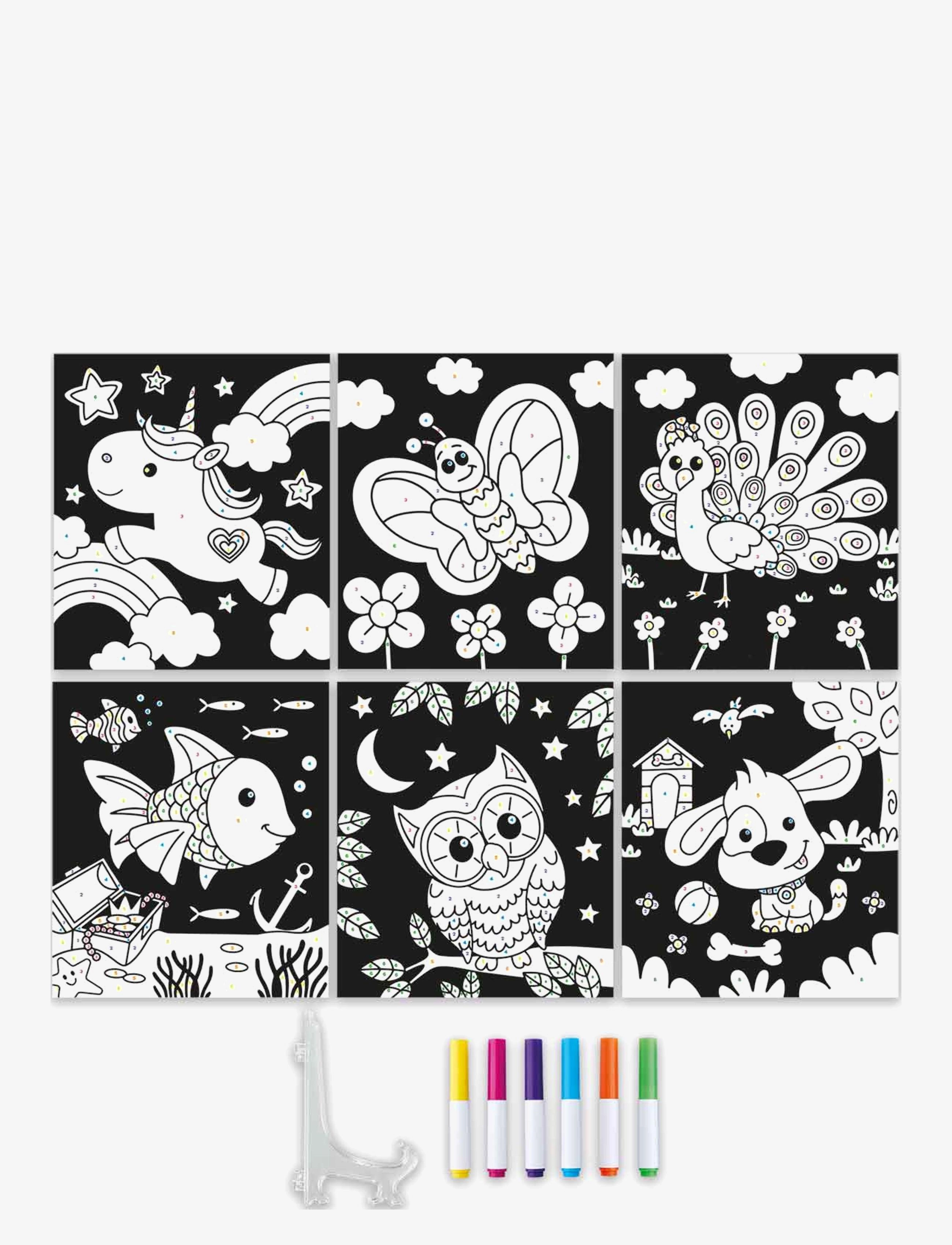 Out of the Box Out Of The Box Colour By Numbers, One Size, Multi/patterned, Tegning > Malebøger Og Håndarbejdsbøger, Børn