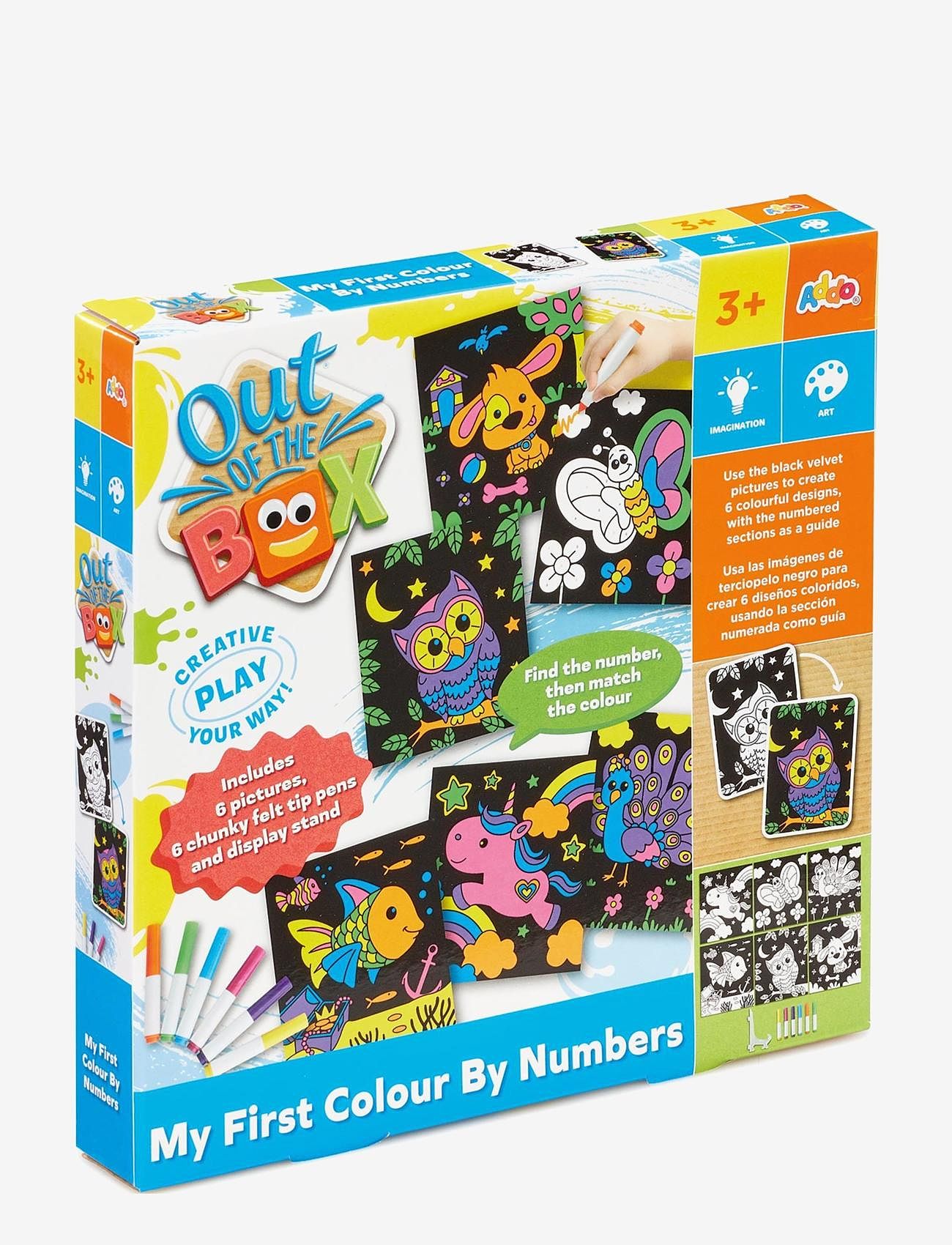 AMO - OUT OF THE BOX Colour by Numbers - male- & kreabøger - multi coloured - 1