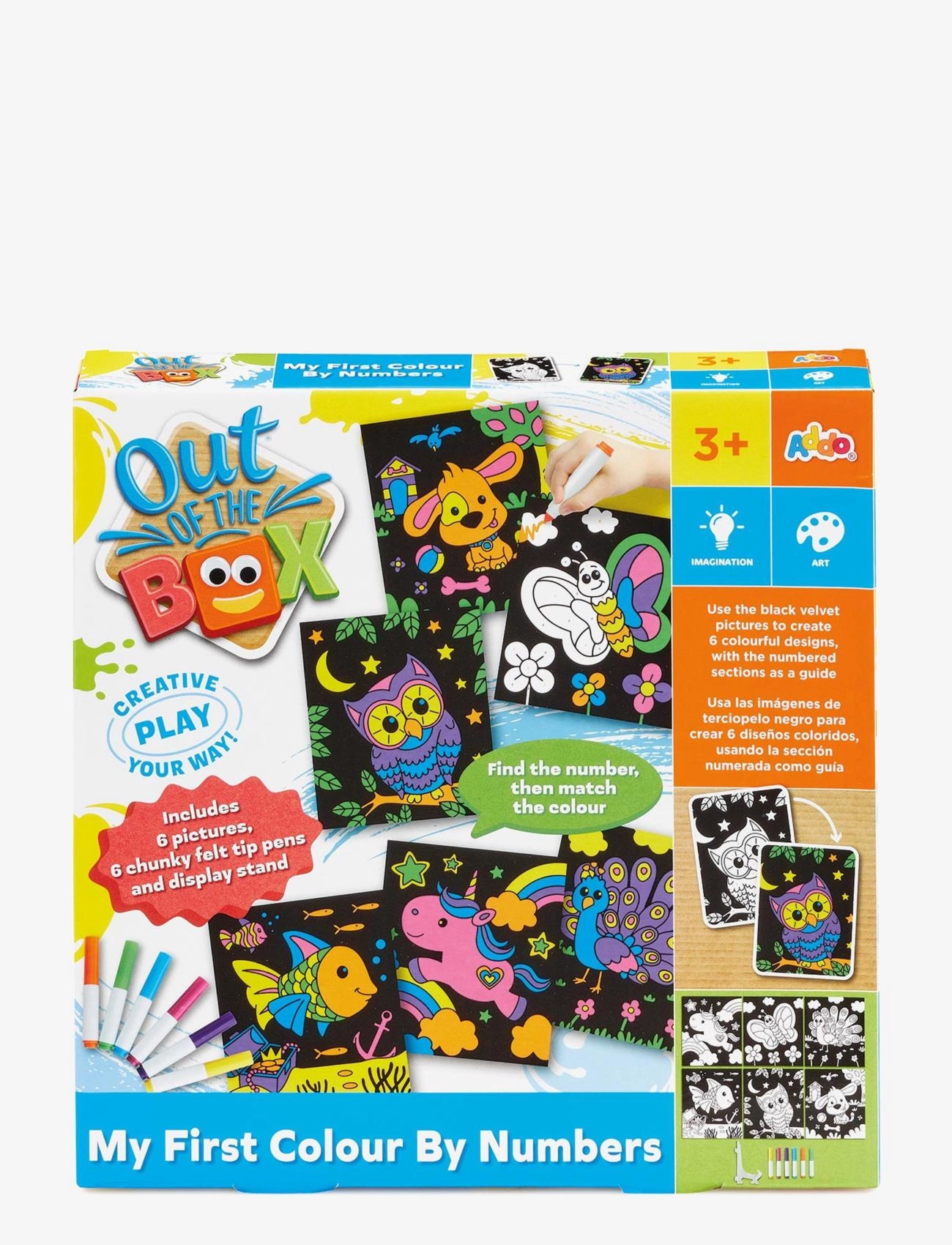 Out of the Box - OUT OF THE BOX Colour by Numbers - väritys- askartelukirjat - multi coloured - 3