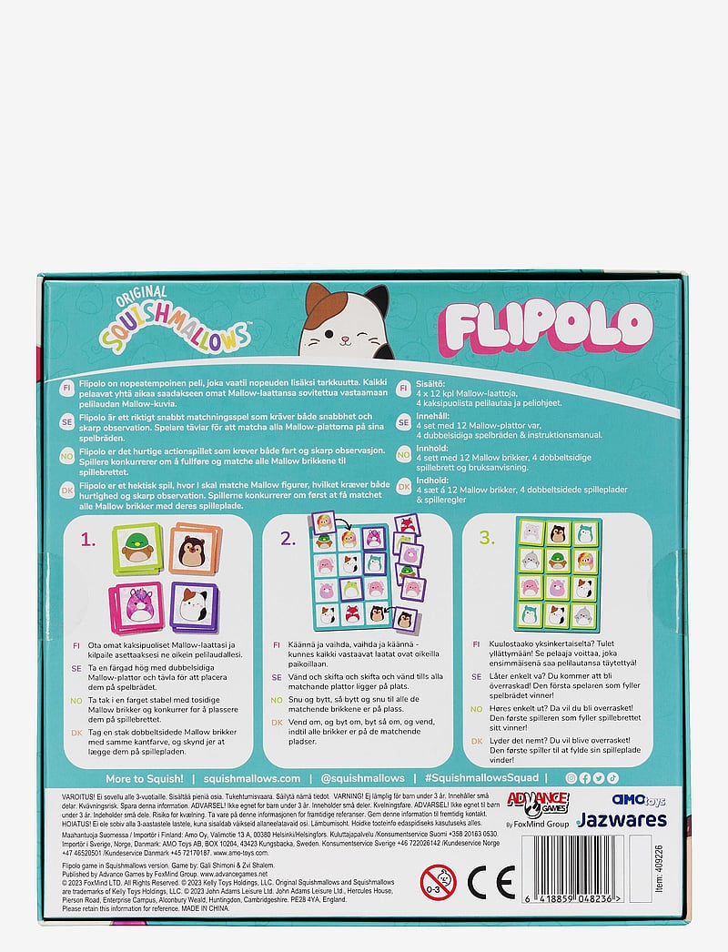 Squishmallows - GAMES Squishmallows Flipolo - minnisspil - multicolor - 1