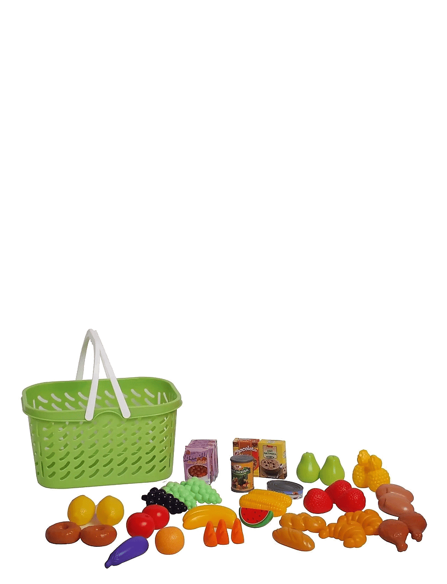 AMO - JUNIOR HOME Shopping Basket 40 pcs - legetøjskøbmandsboder - multicolor - 0