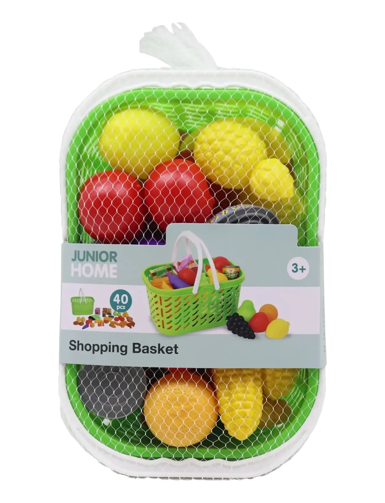 AMO - JUNIOR HOME Shopping Basket 40 pcs - legetøjskøbmandsboder - multicolor - 1