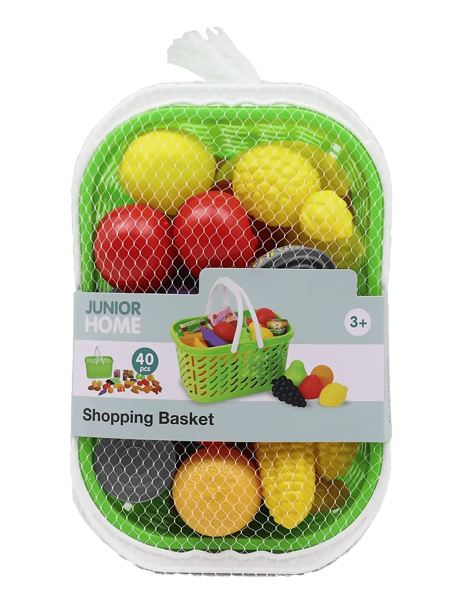 AMO - JUNIOR HOME Shopping Basket 40 pcs - legetøjskøbmandsboder - multicolor - 1