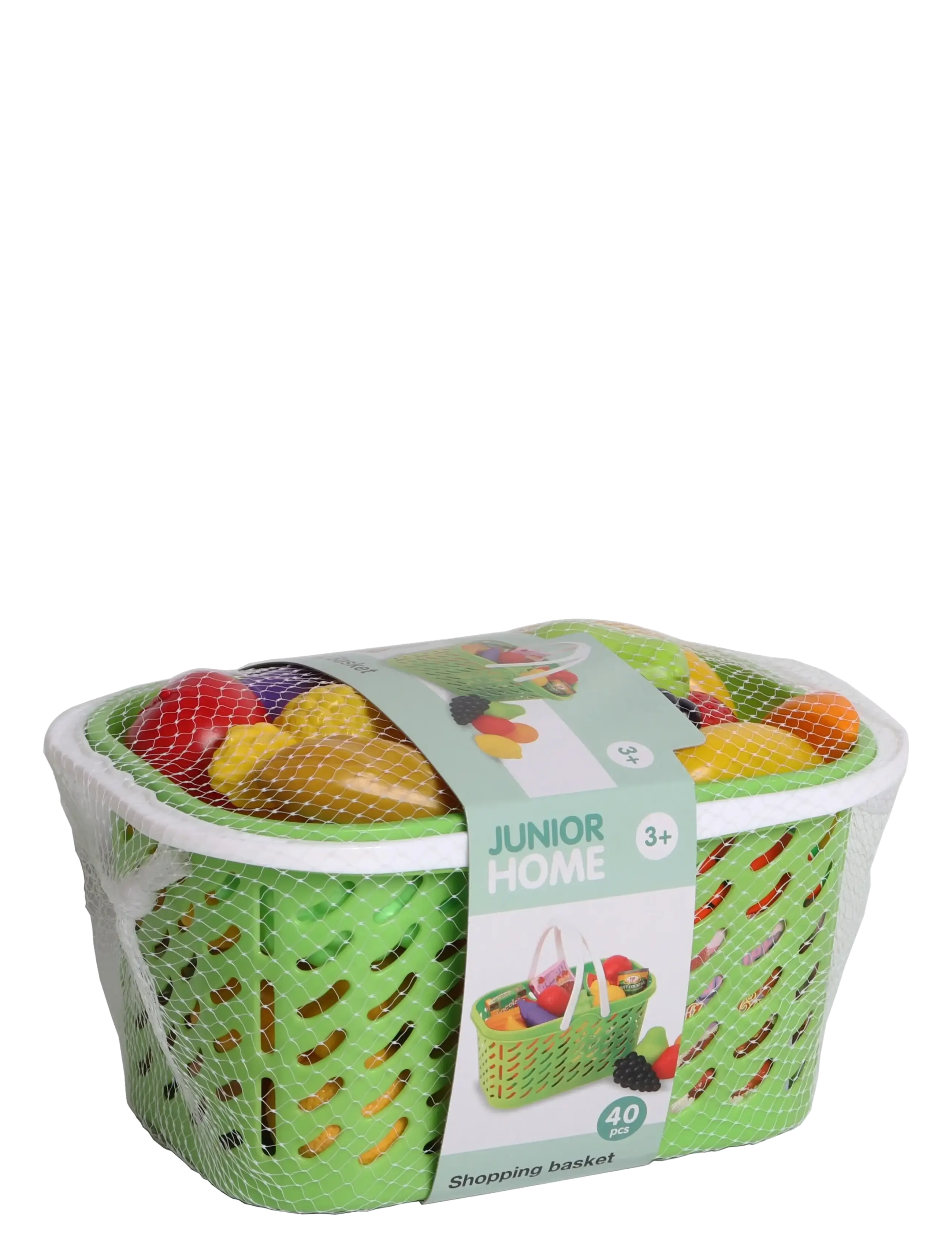 AMO - JUNIOR HOME Shopping Basket 40 pcs - legetøjskøbmandsboder - multicolor - 2
