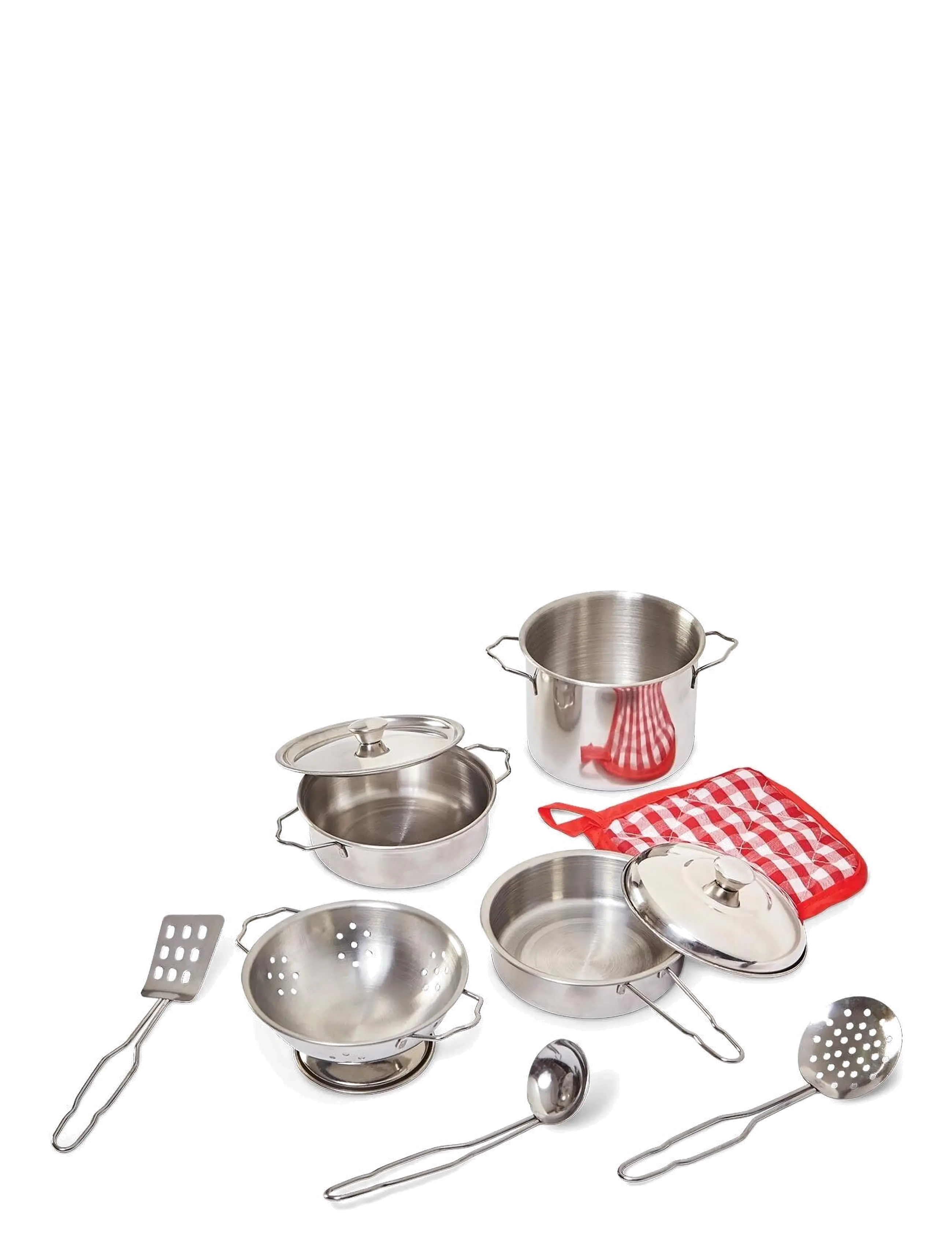 AMO Junior Home My Pots & Pans Playset, One Size, Silver, Legetøjskøkkener Og Tilbehør > Tilbehør Til Legetøjskøkkener, Børn