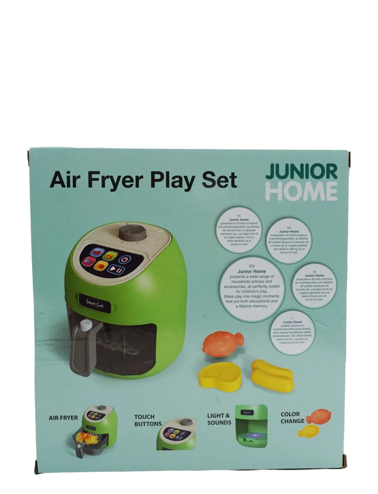 AMO - JUNIOR HOME Air Fryer Play Set L&S - tillbehör till leksakskök - multicolor - 4