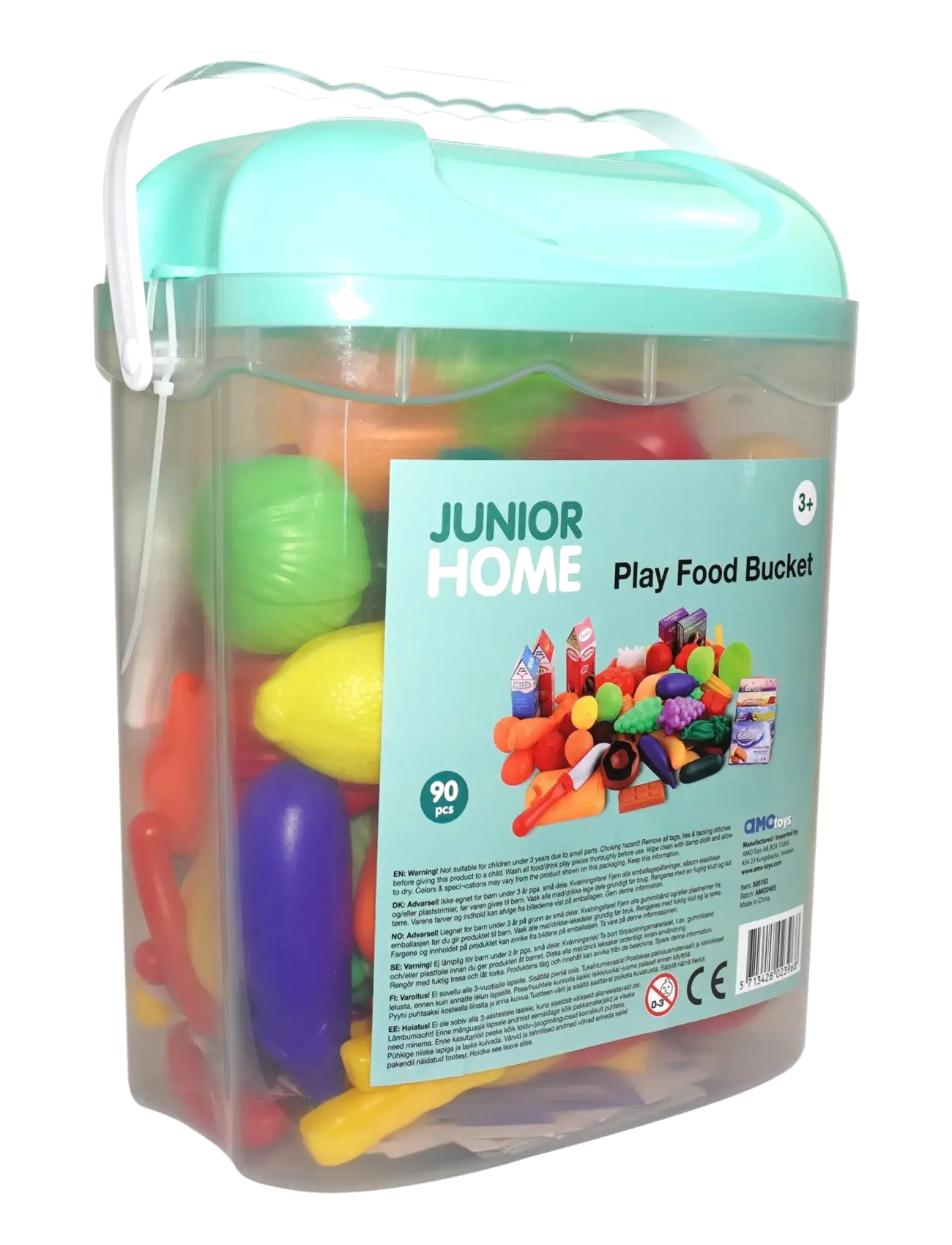 AMO - JUNIOR HOME Play Food Bucket 90 pcs - multicolor - 2