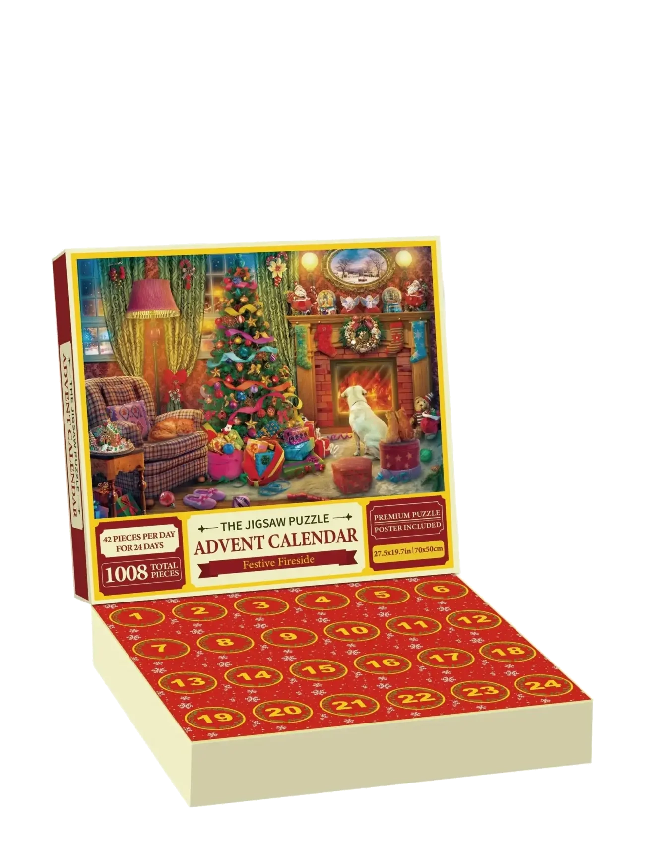 AMO PUZZLES Merry Christmas Advent Puzzle 1008 pcs - Legetøj 3-5 år - MULTICOLOR / multi