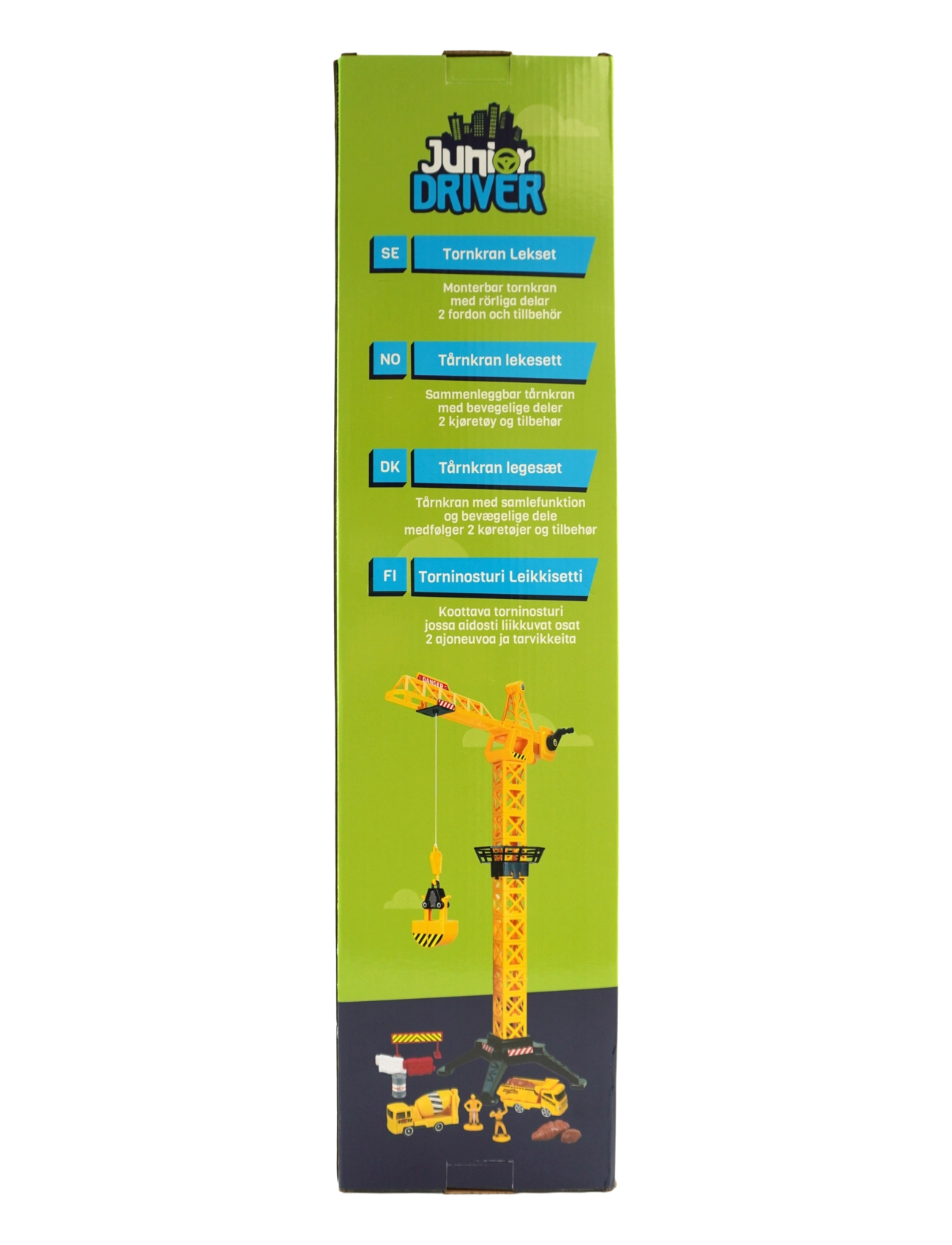 AMO - JUNIOR DRIVER Tower Crane 57cm Playset with 2 construction v - byggmaskiner - multicolor - 1